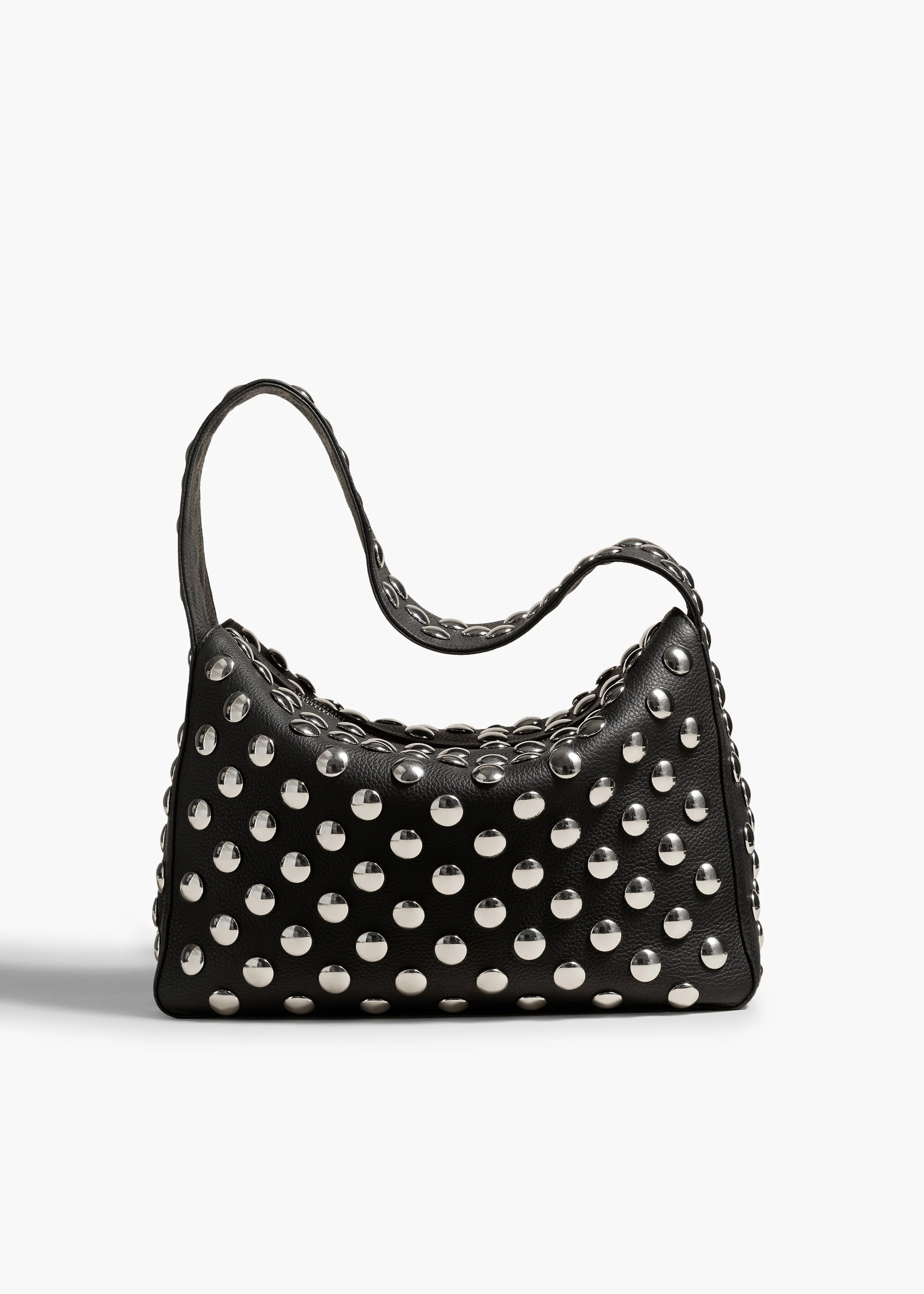 Khaite - Elena Bag in Black Leather with Studs - Image 8