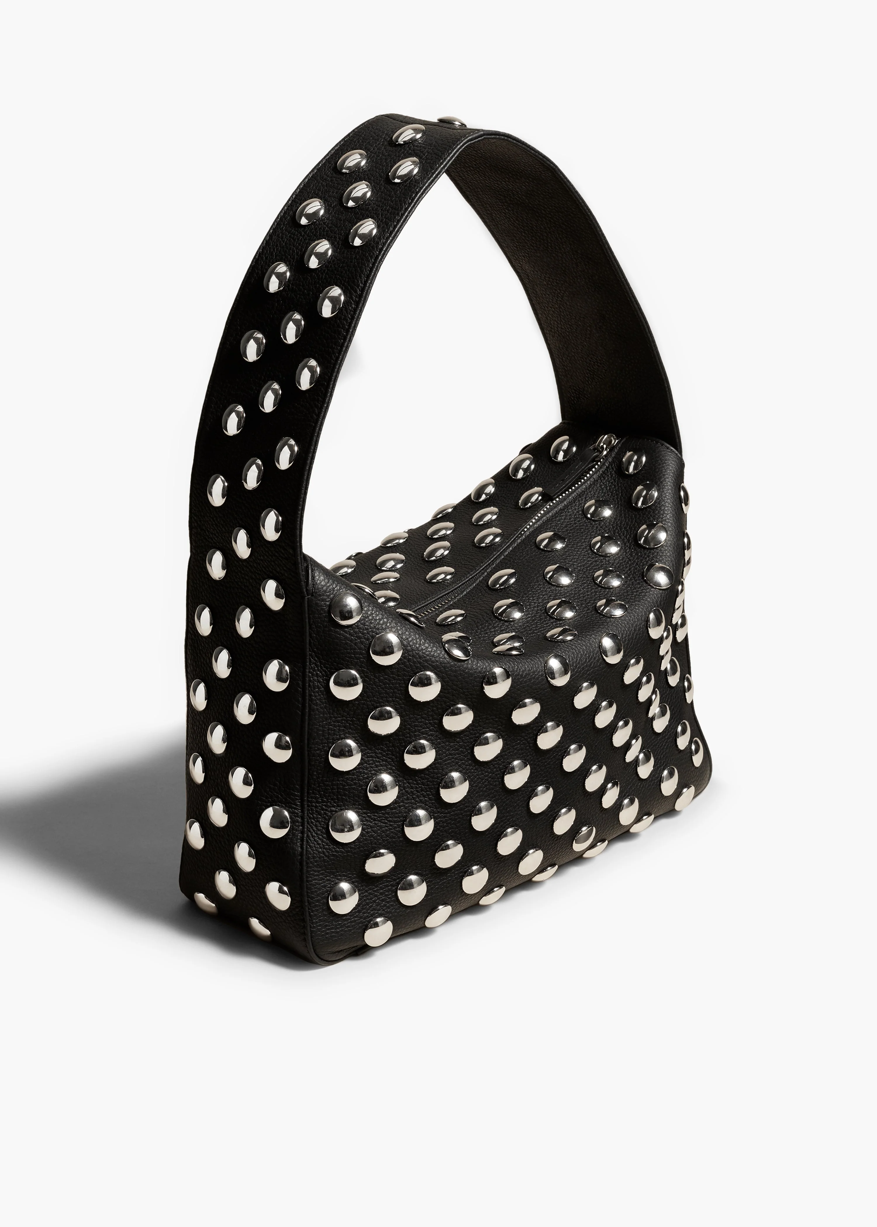 Khaite - Elena Bag in Black Leather with Studs - Image 9