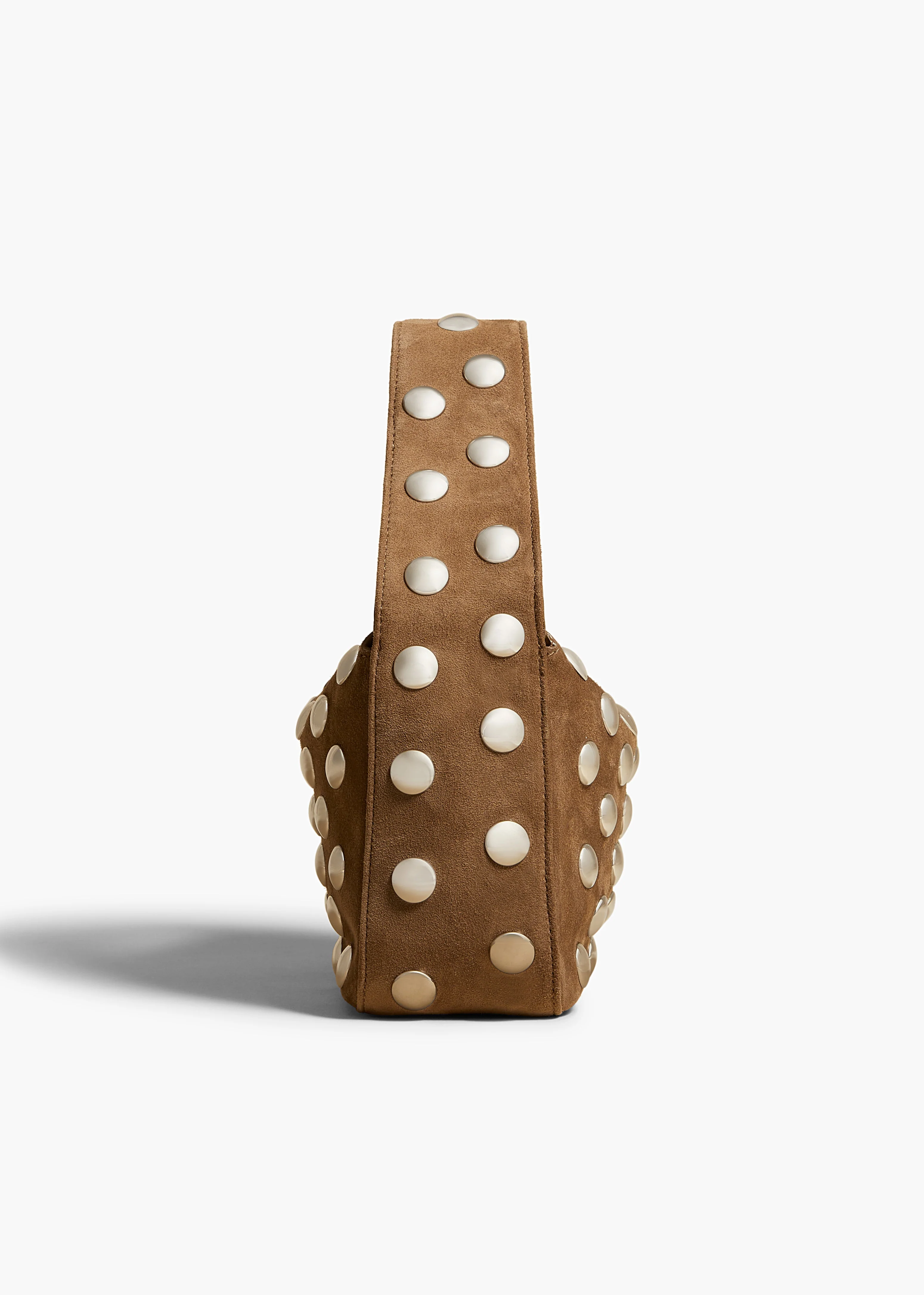 Khaite - Small Elena Bag in Mud Suede with Studs - Image 9
