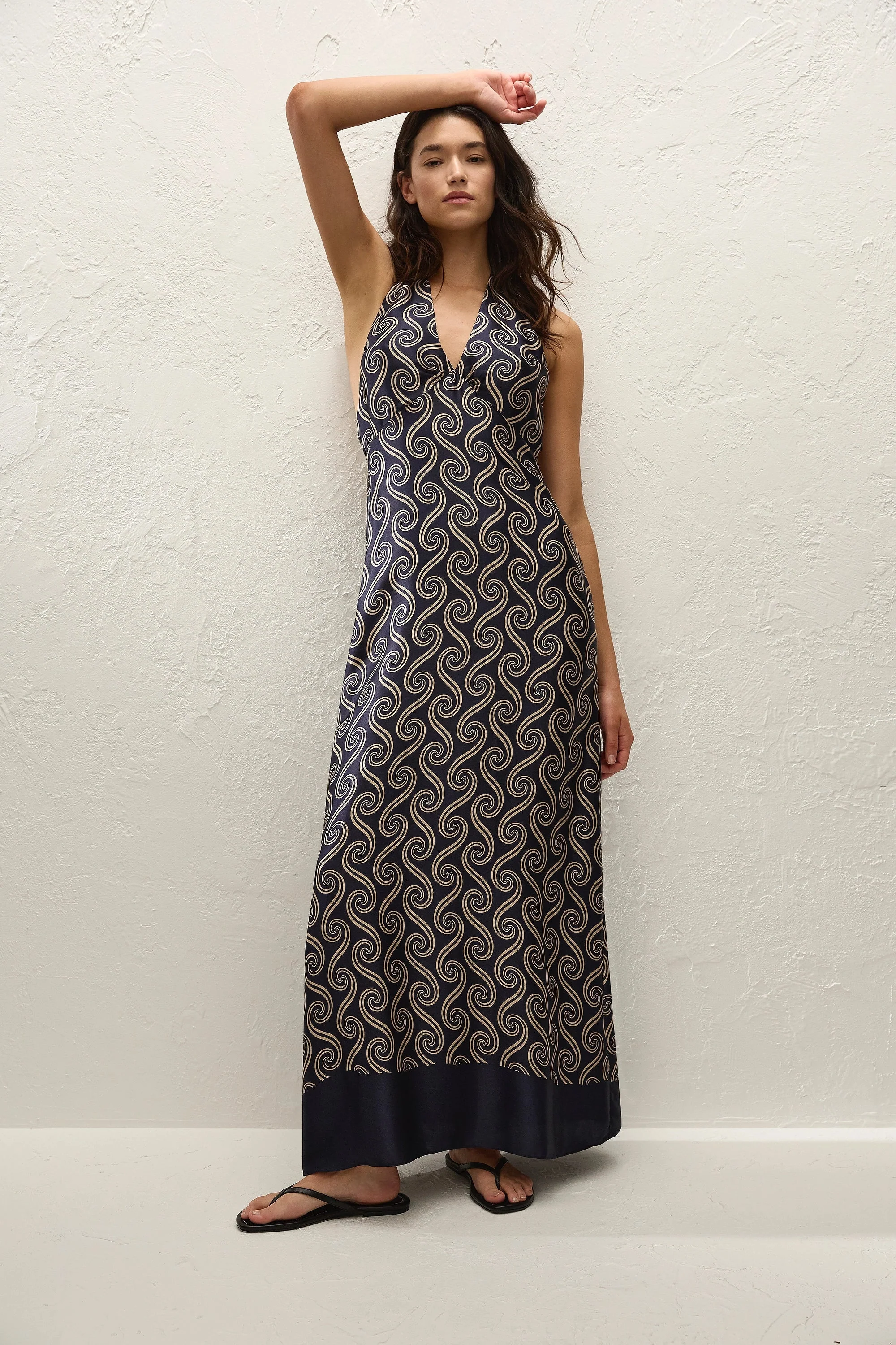 Faithfull - Elidia Maxi Dress Juanita Swirl Indigo