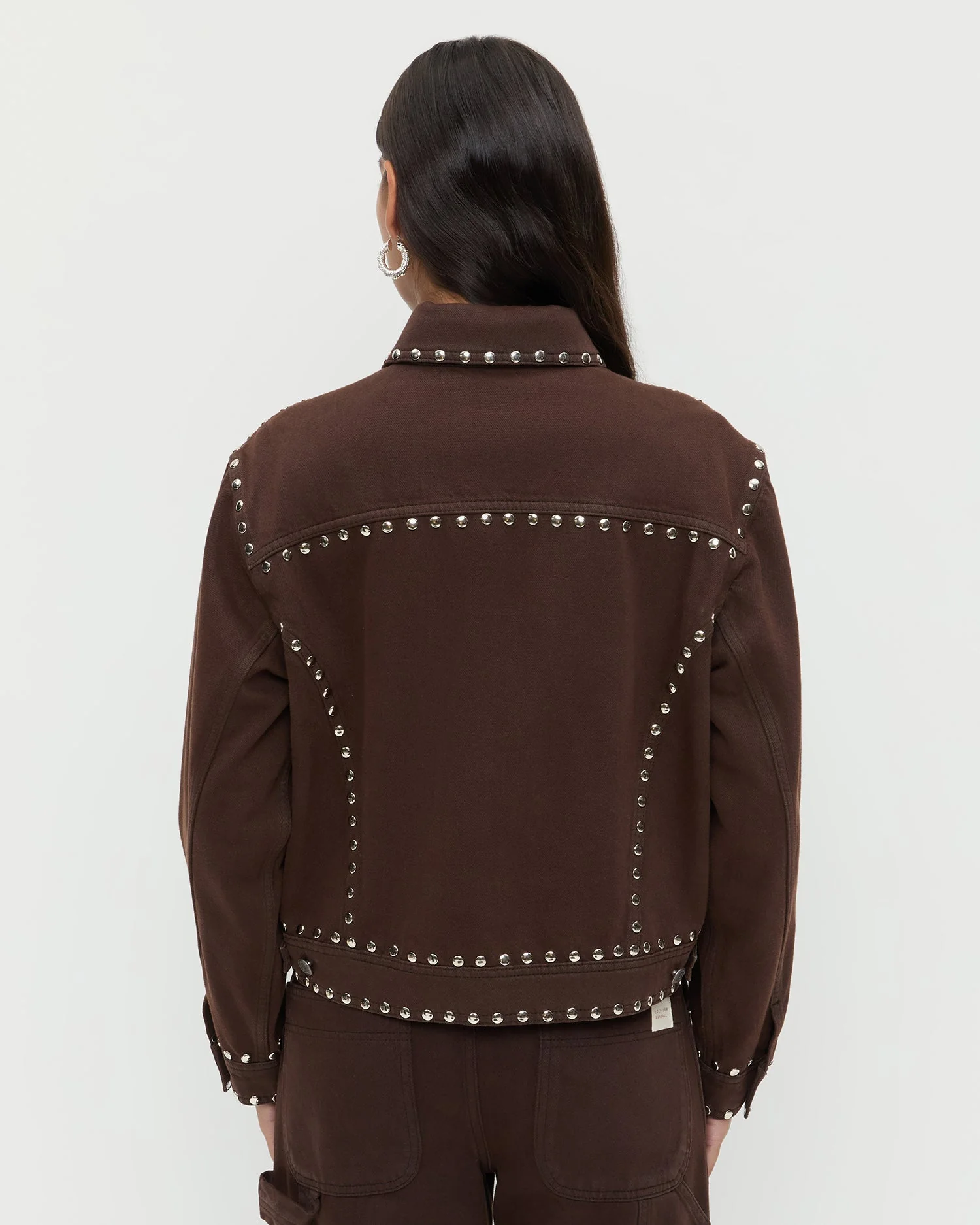 Loeffler Randall - Elijah Studded Denim Jacket - Image 4