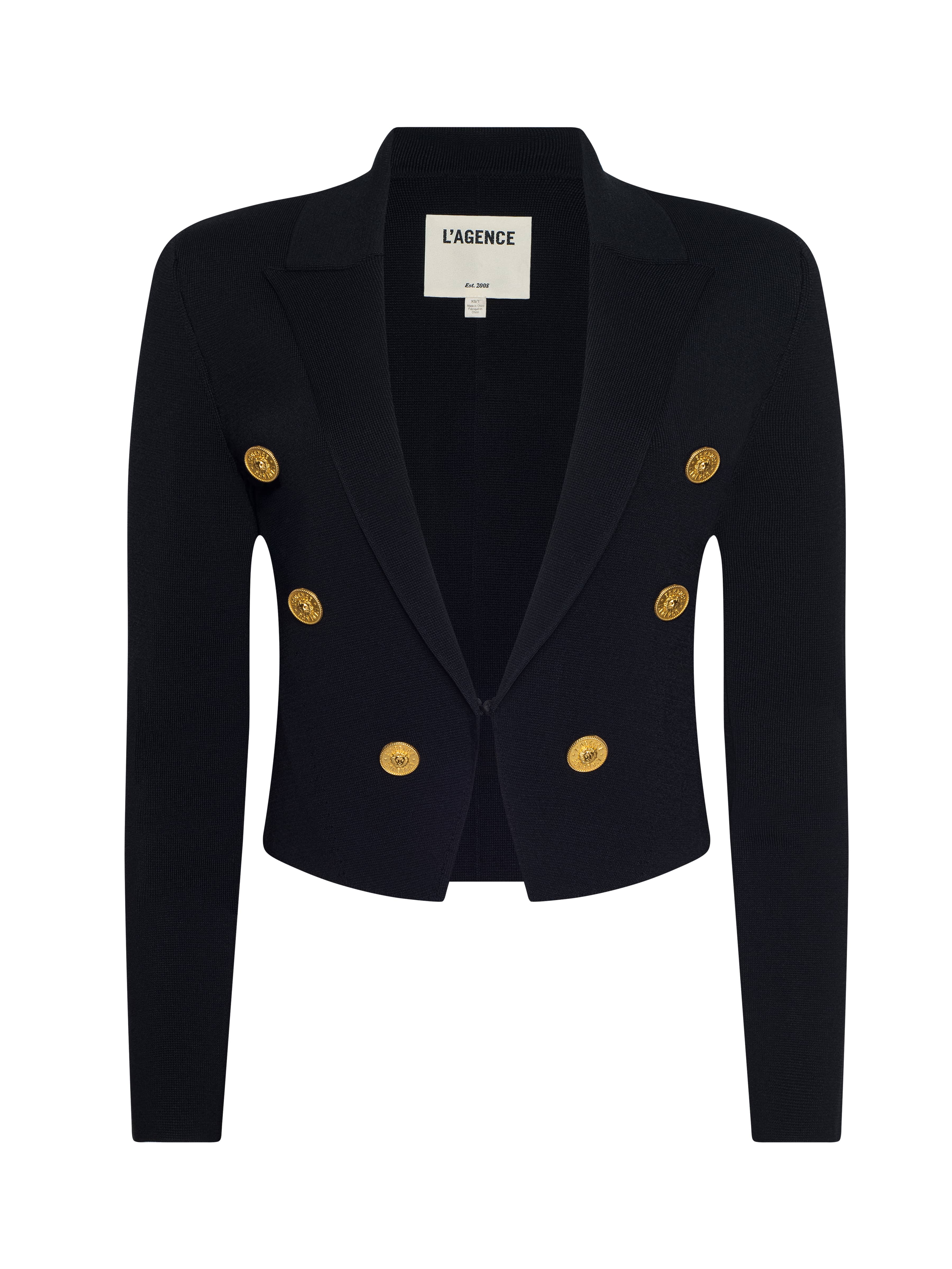 L'AGENCE - Elio Cropped Knit Blazer - Image 6