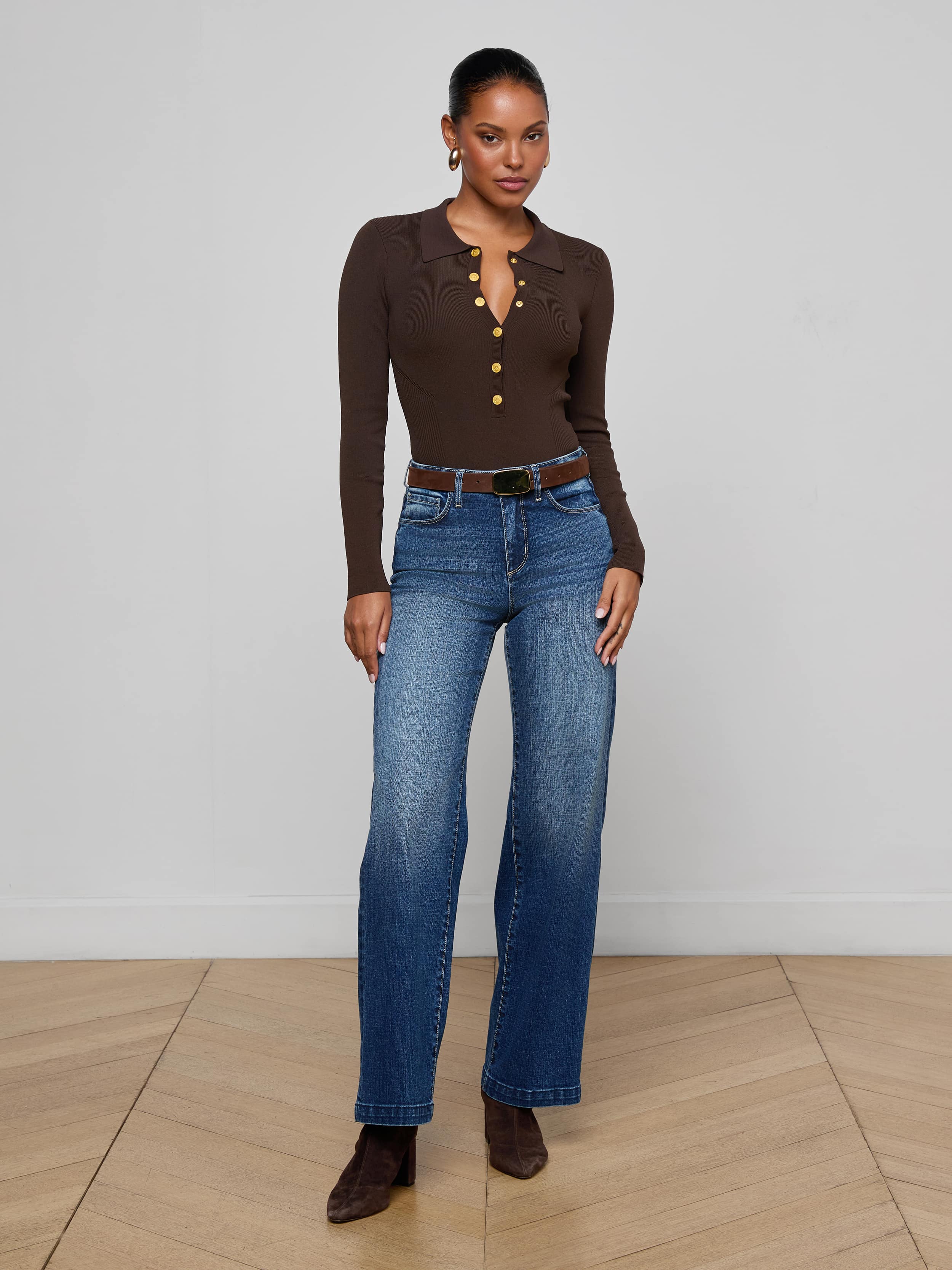L'AGENCE - Elisabetta Knit Bodysuit - Image 3