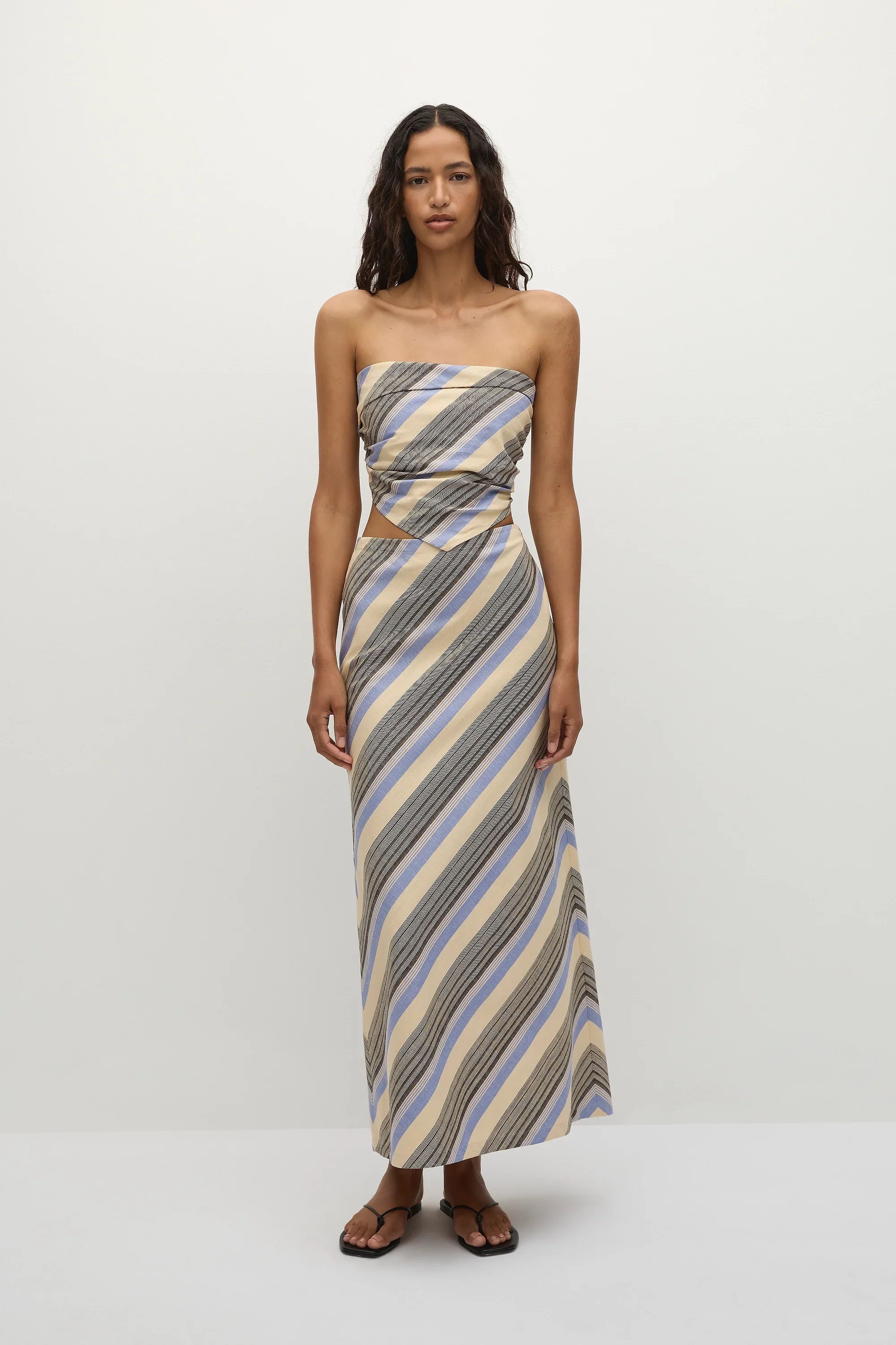 Faithfull - Elise Skirt Marine Stripe - Final Sale