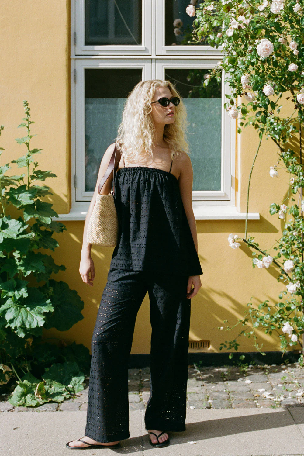 Faithfull - Ella Pant Agnes Broderie Anglaise Black - Final Sale - Image 2
