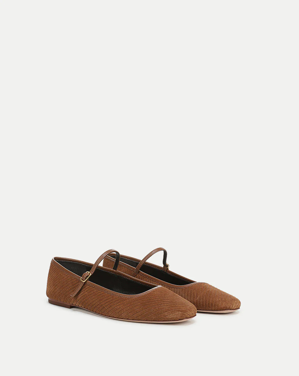 Veronica Beard - Ellie Corduroy Suede Flat - Image 2
