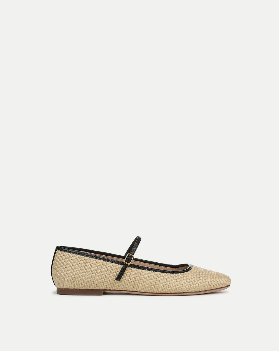 Veronica Beard - Ellie Raffia Flat