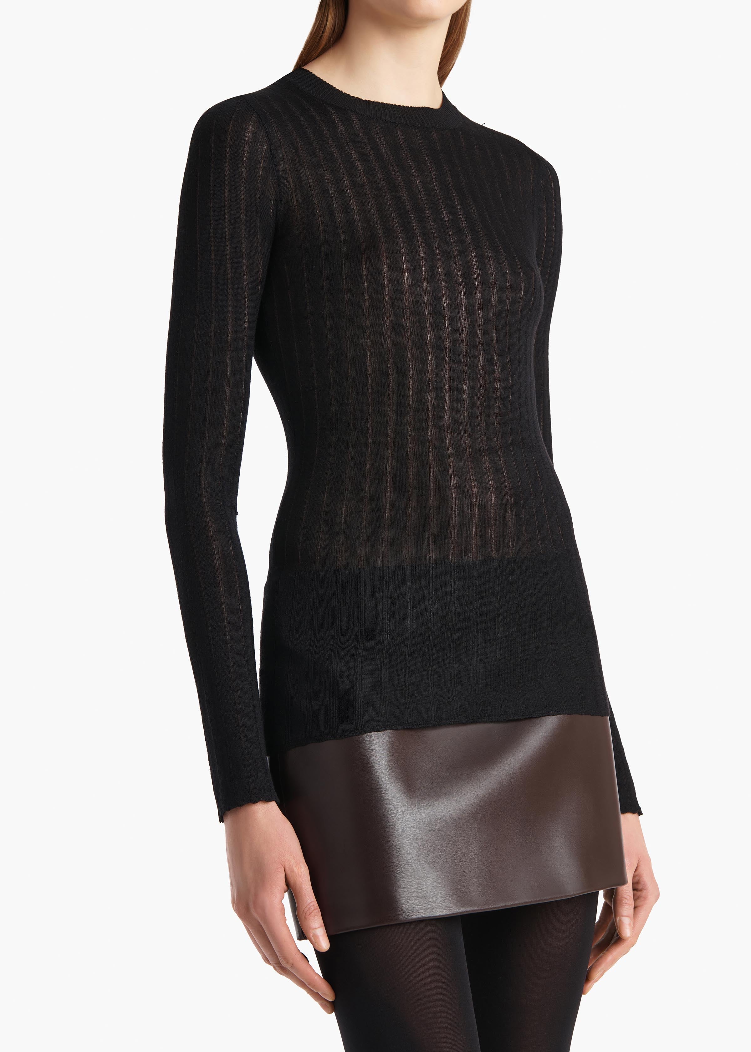 Khaite - Elm Top in Black - Image 5
