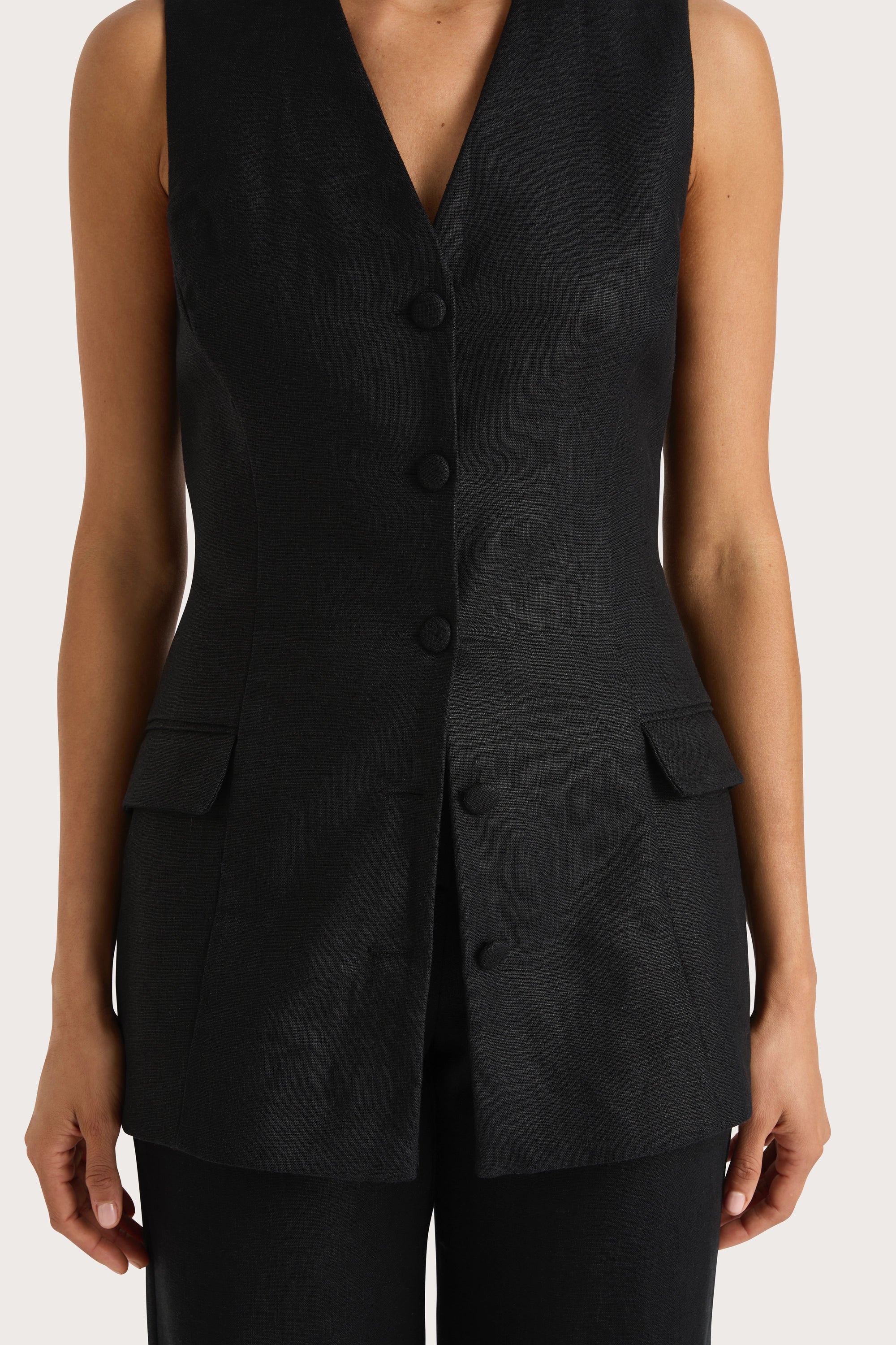 Faithfull - Eloise Vest Black - Final Sale - Image 4