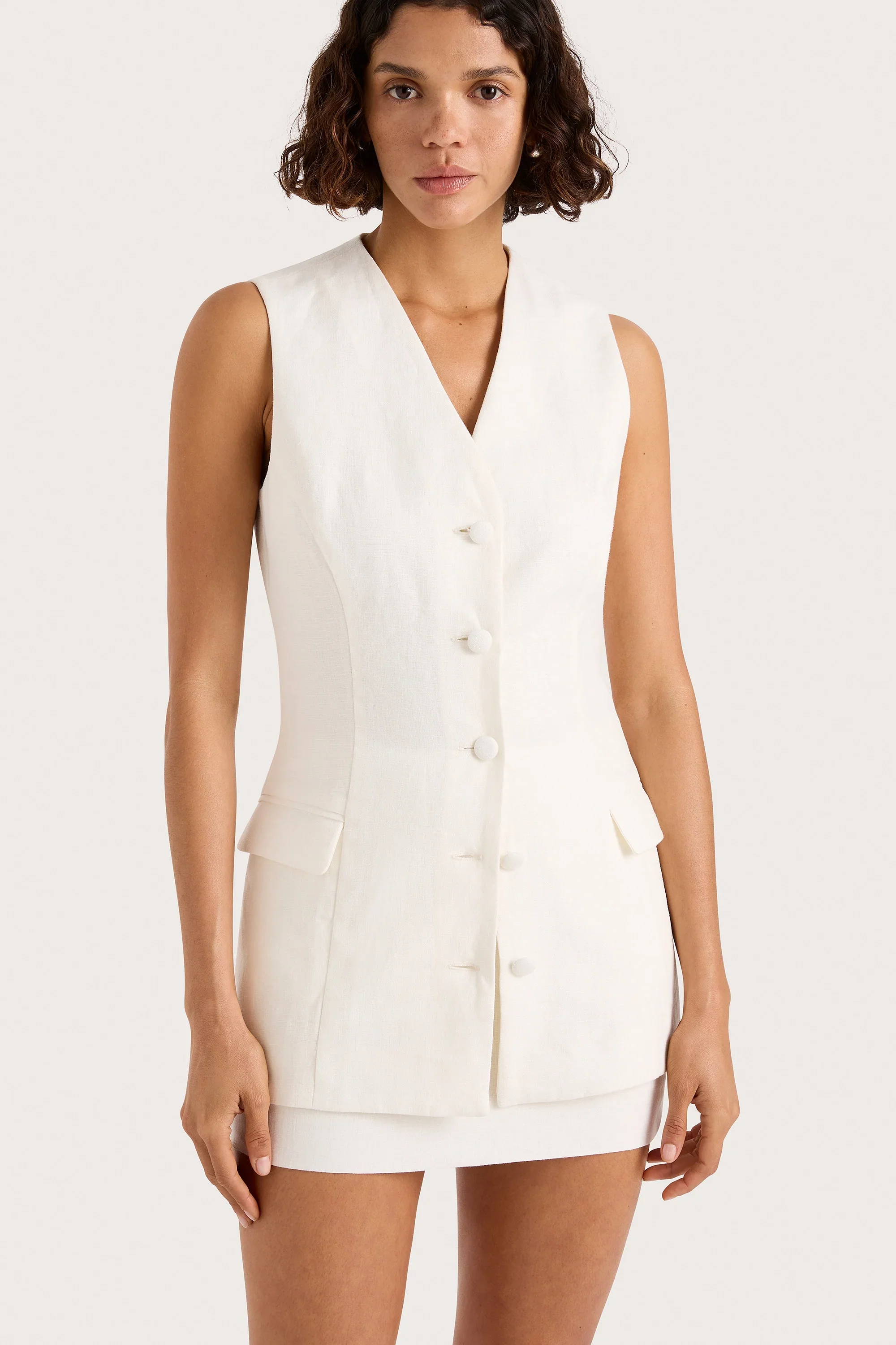 Faithfull - Eloise Vest White - Final Sale - Image 4