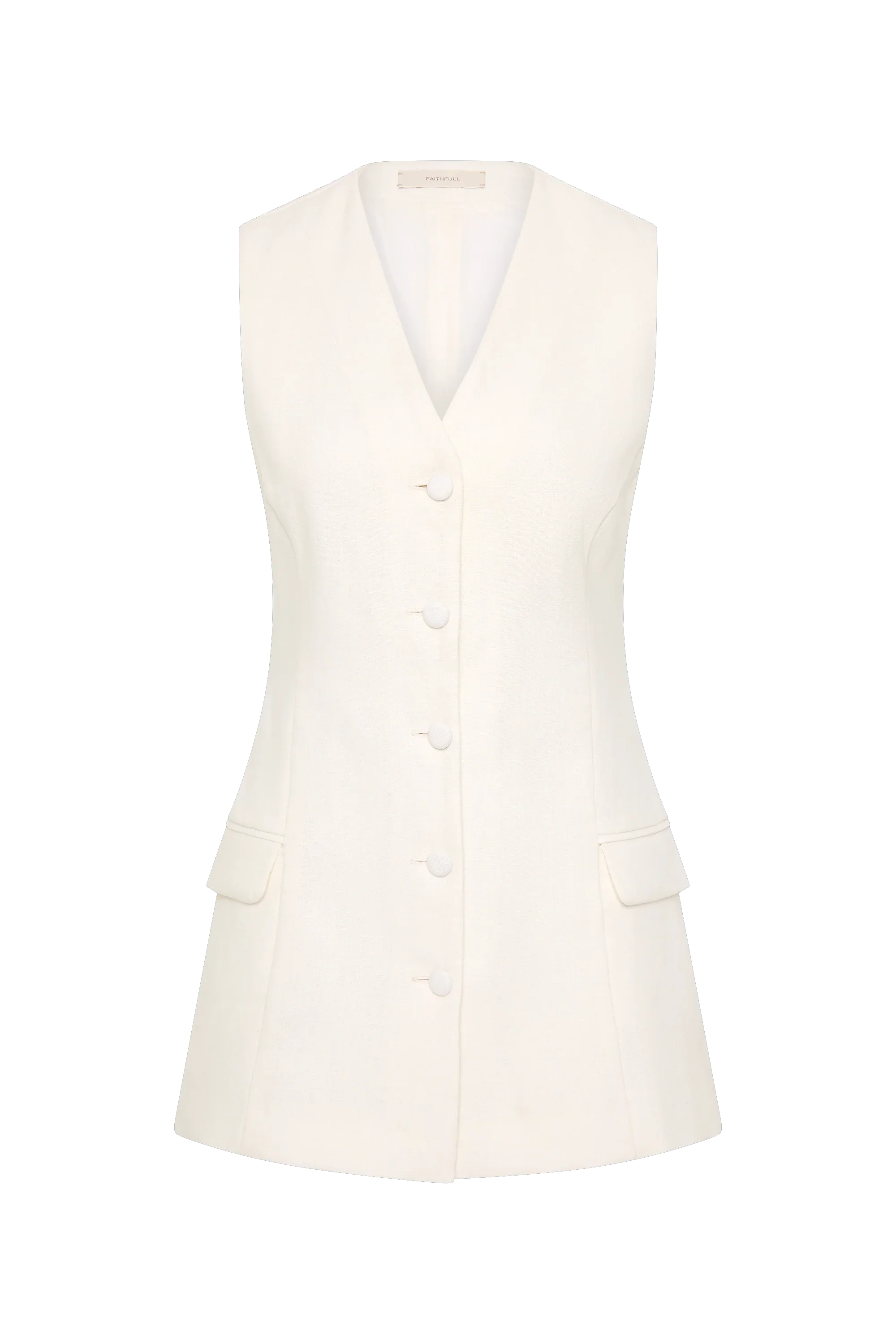 Faithfull - Eloise Vest White - Final Sale - Image 8