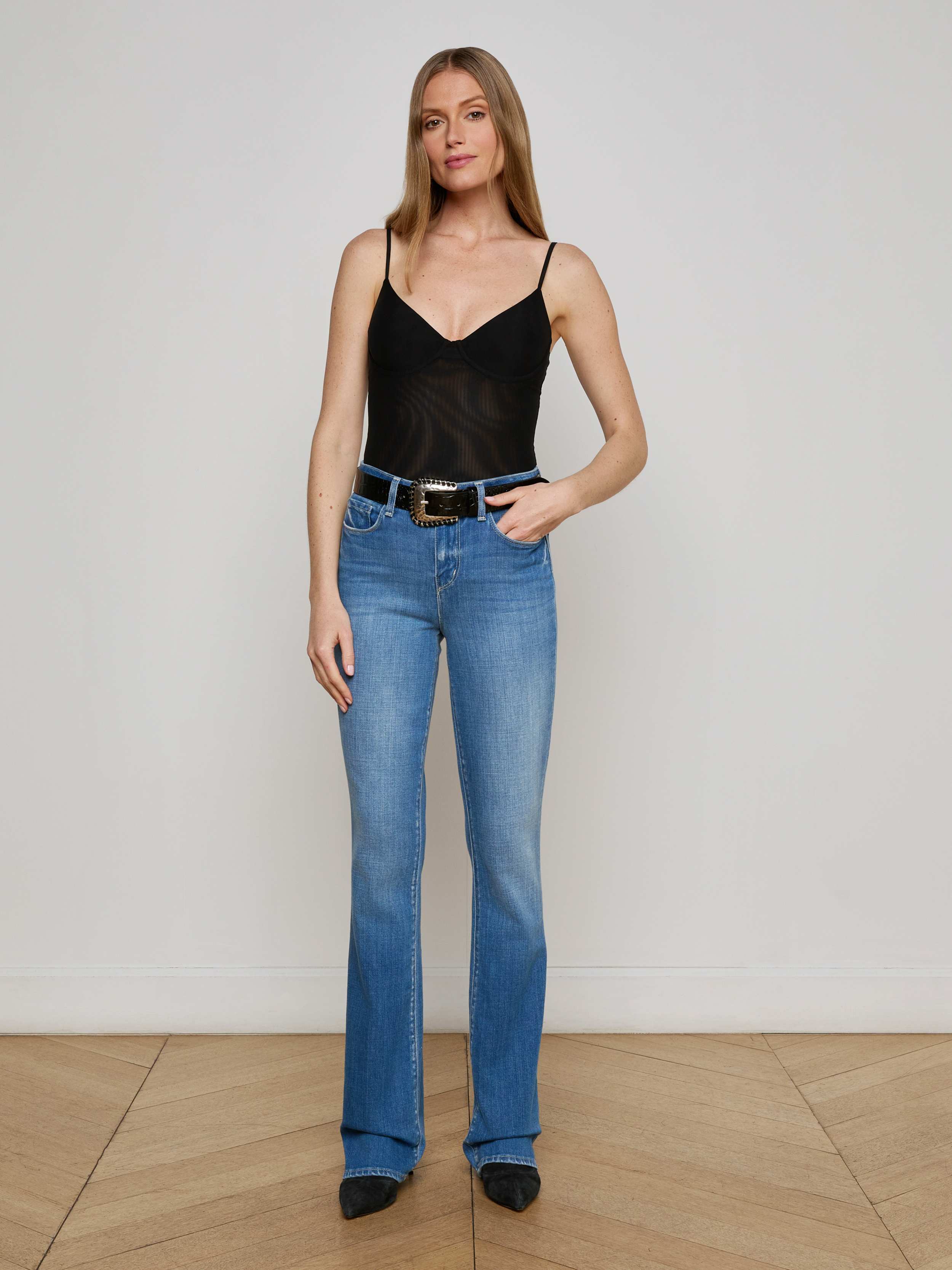 L'AGENCE - Elowen Mesh Bodysuit - Image 9