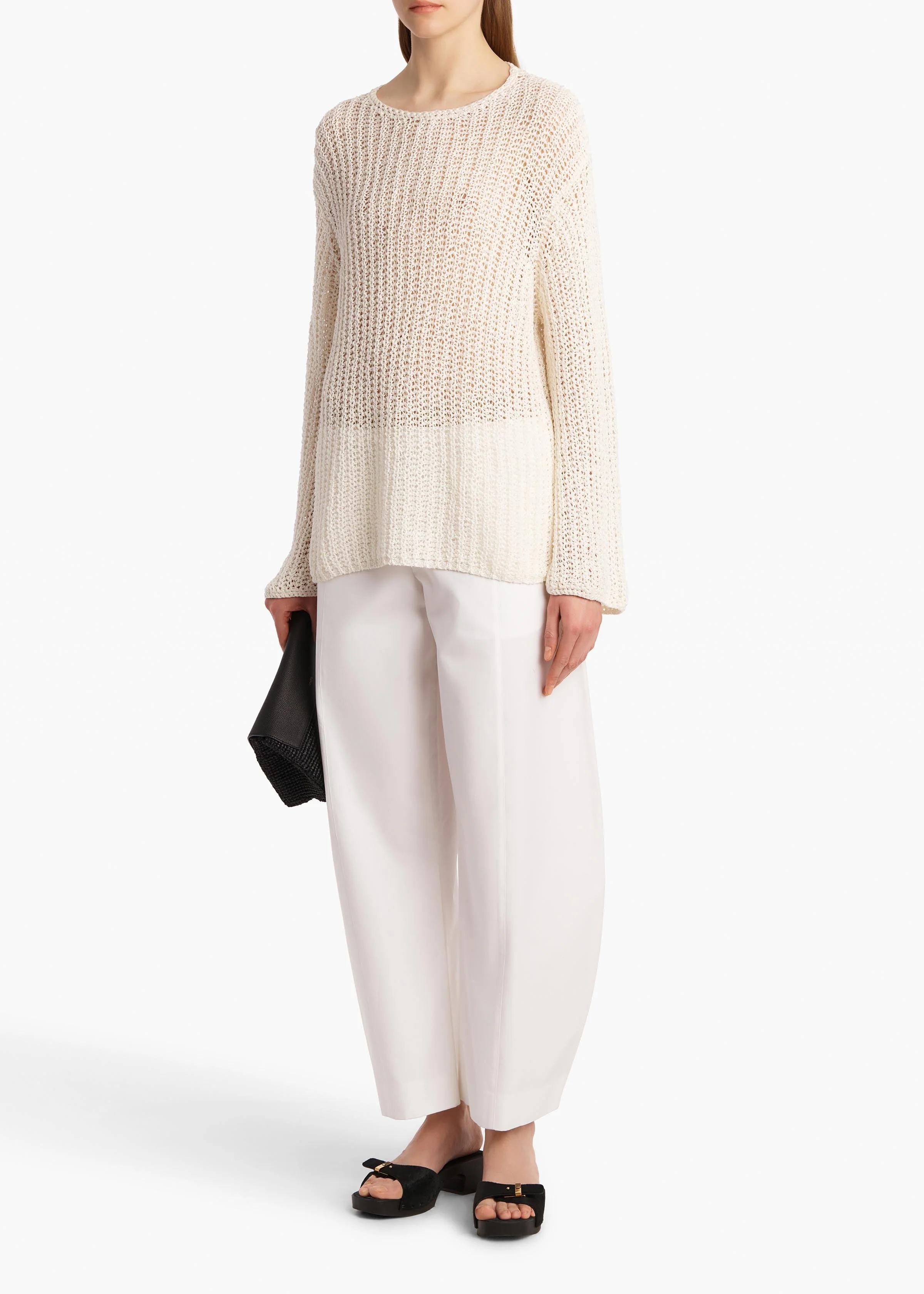 Khaite - Elowen Sweater in Ivory - Image 10