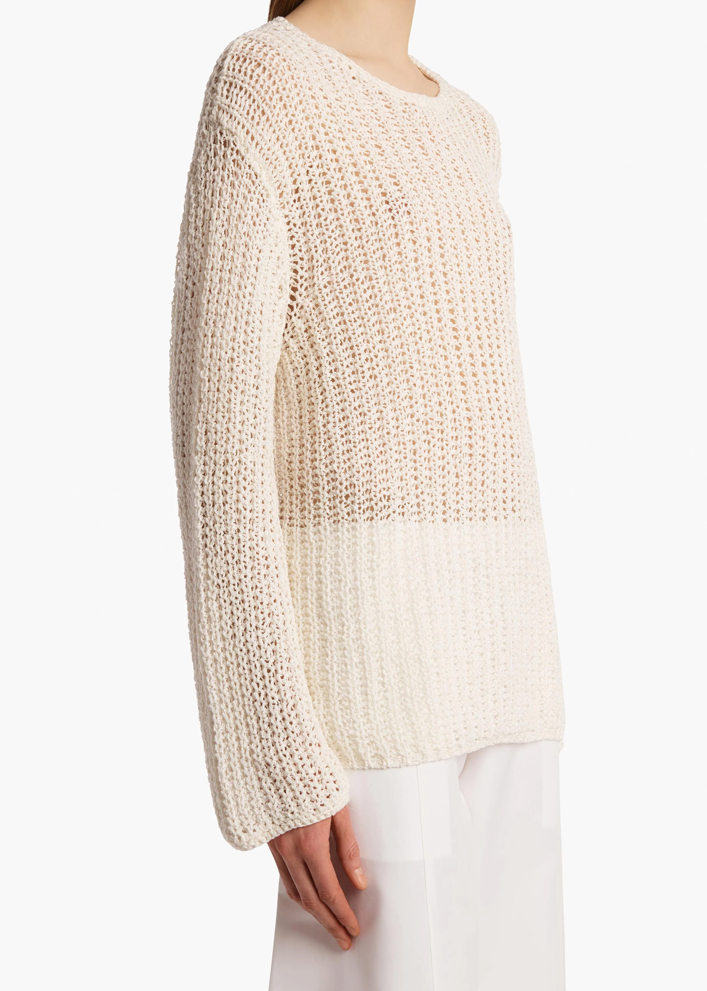 Khaite - Elowen Sweater in Ivory - Image 14