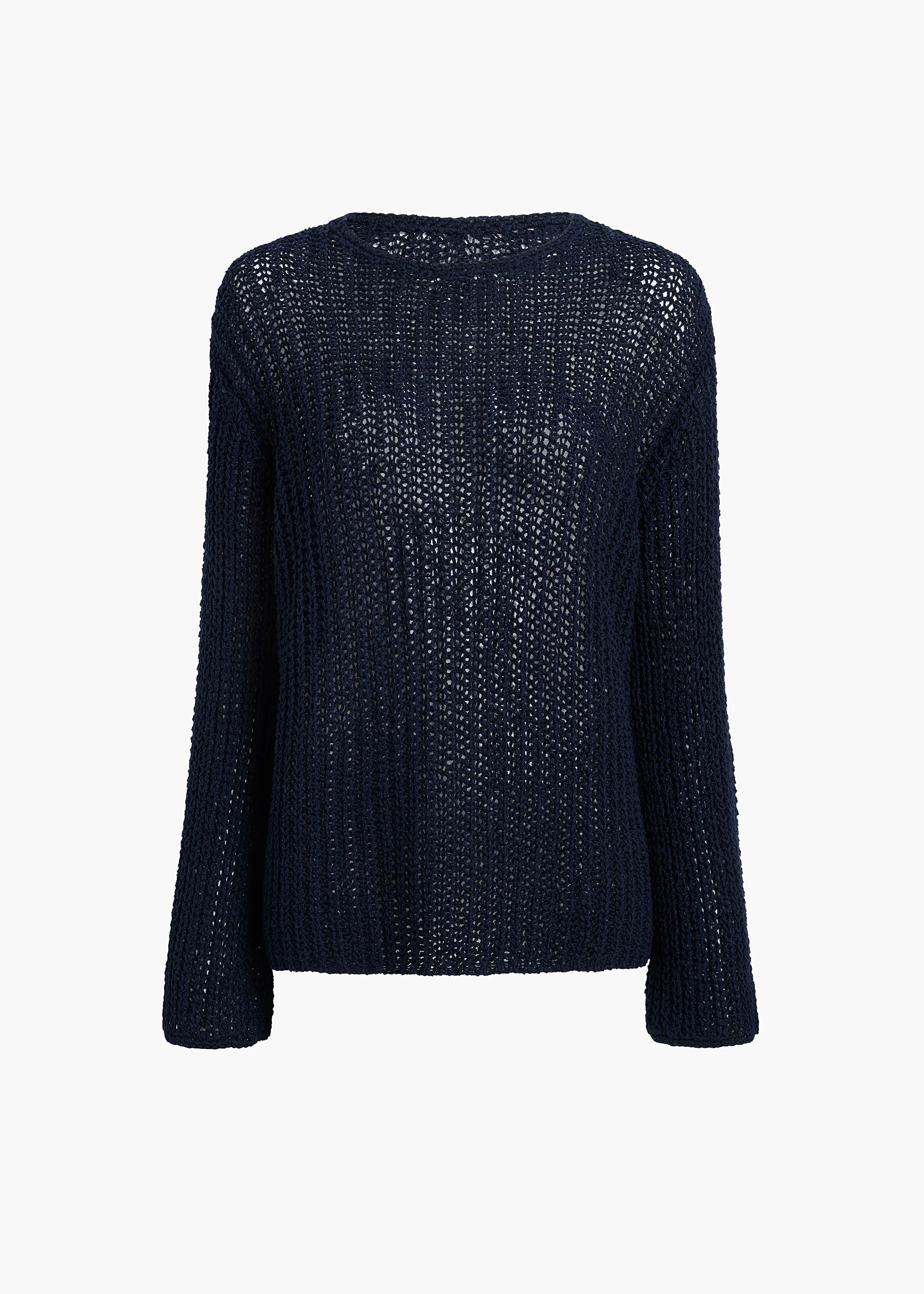 Khaite - Elowen Sweater in Navy - Image 8