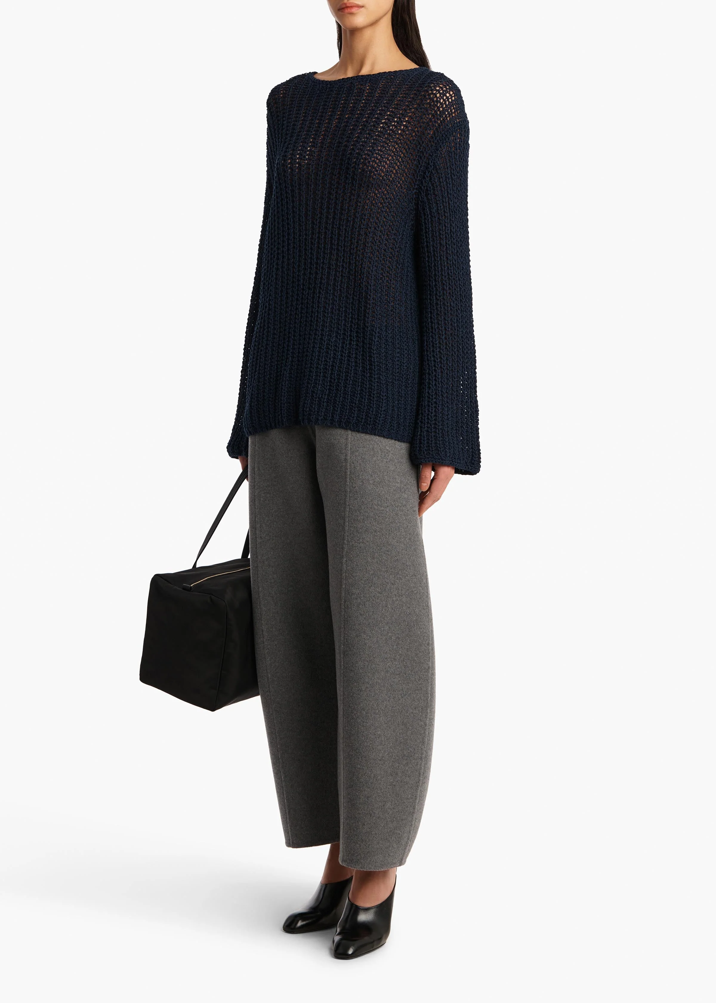 Khaite - Elowen Sweater in Navy - Image 9