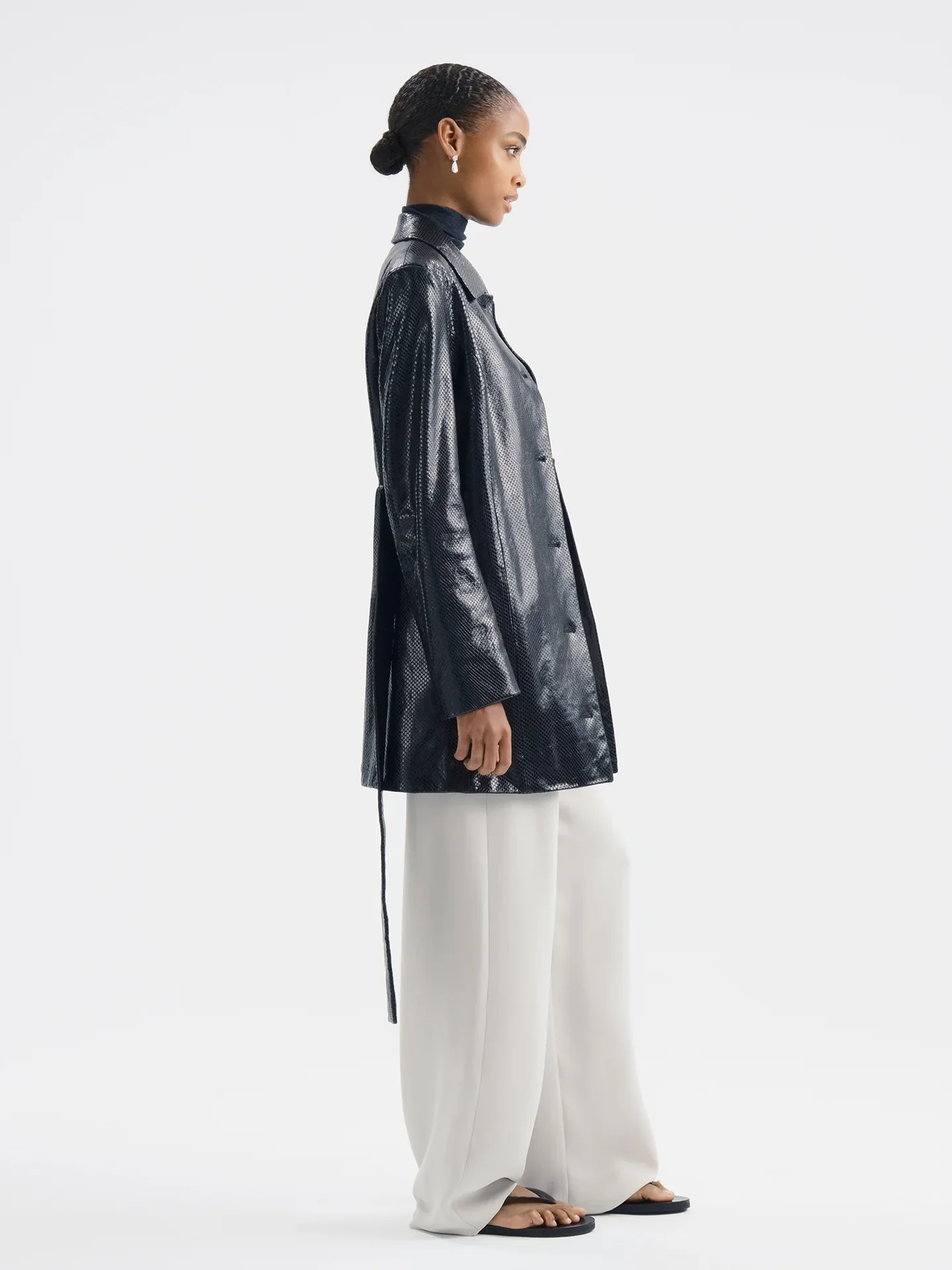 Aflalo - Elyra Jacket in Python Embossed Leather - Image 5