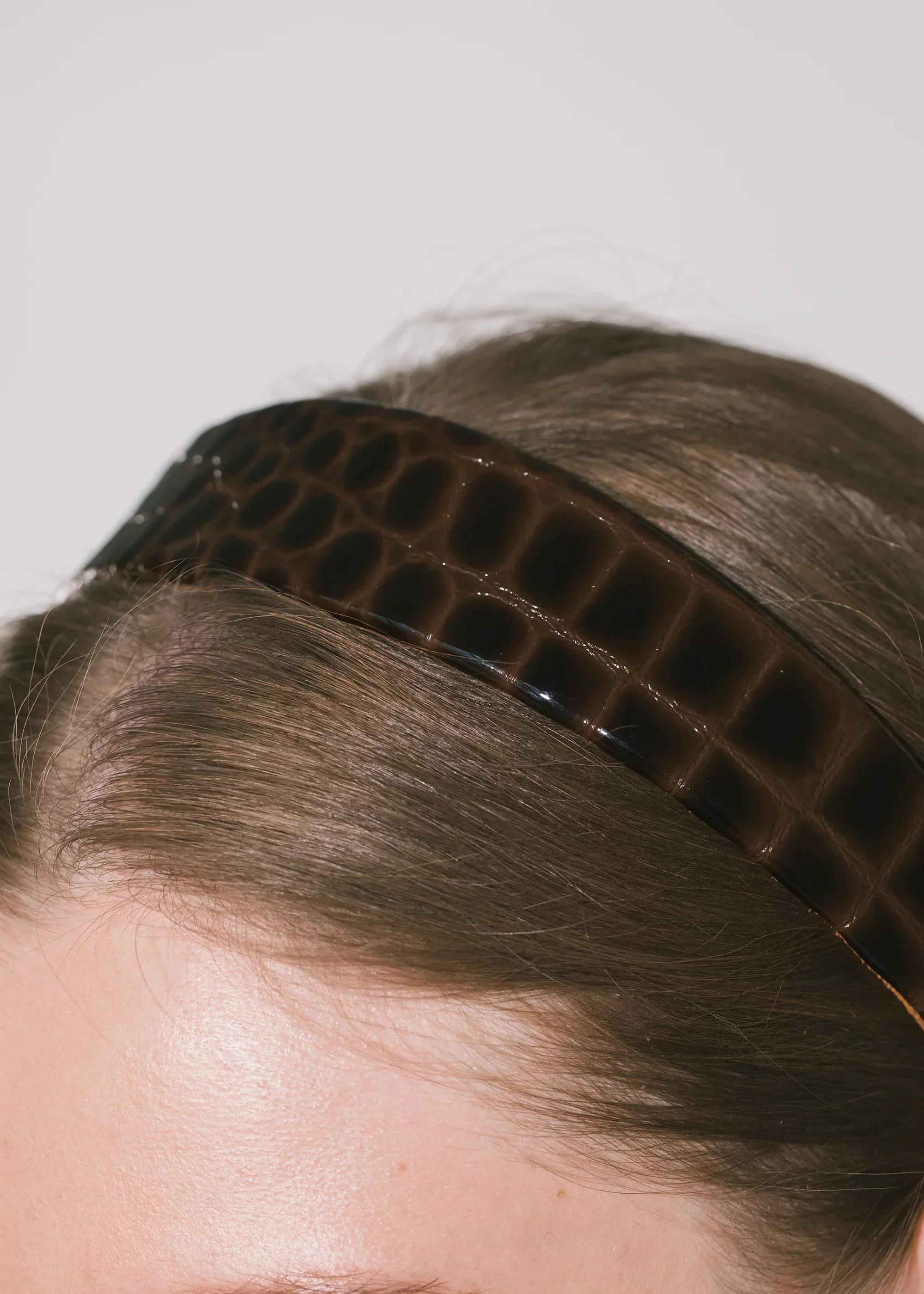 Jennifer Behr - Embossed Leather Cruz Headband - Image 3