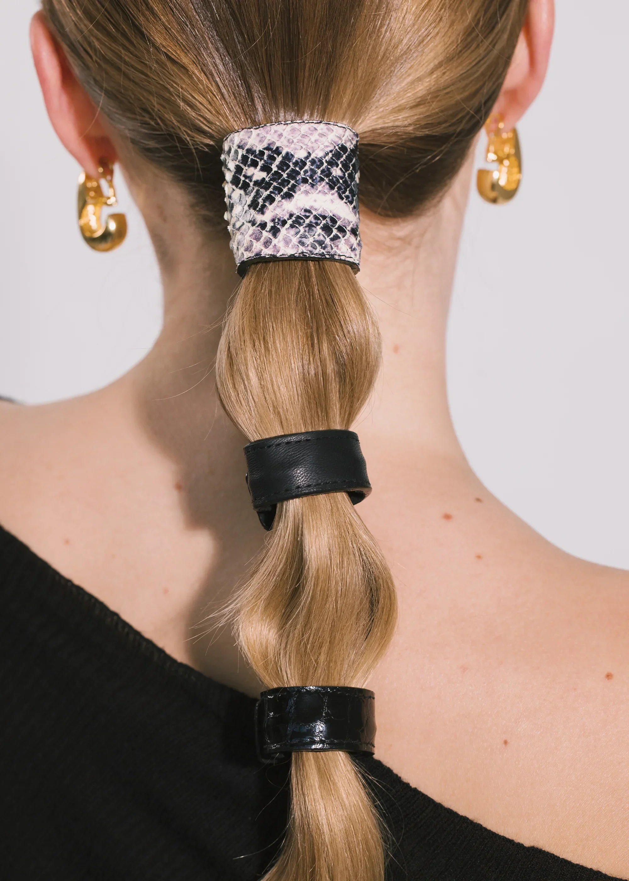 Jennifer Behr - Embossed Leather Ponywrap - Image 4