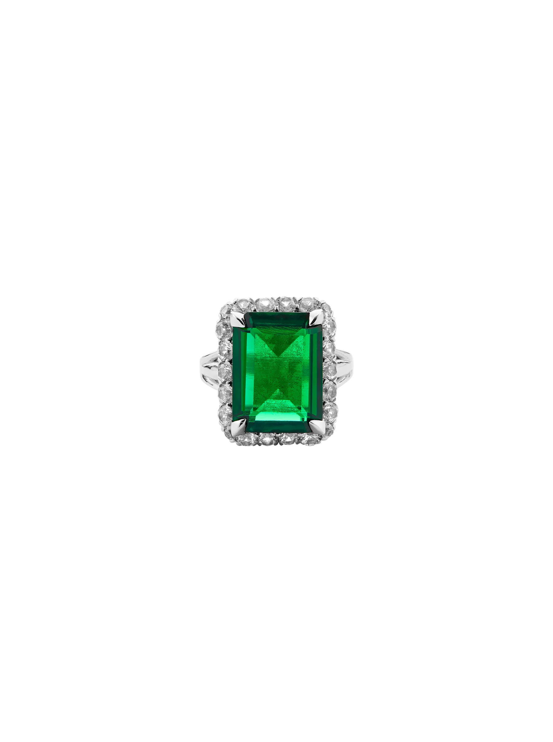 Dorsey - HASTINGS, LAB EMERALD RING, SILVER