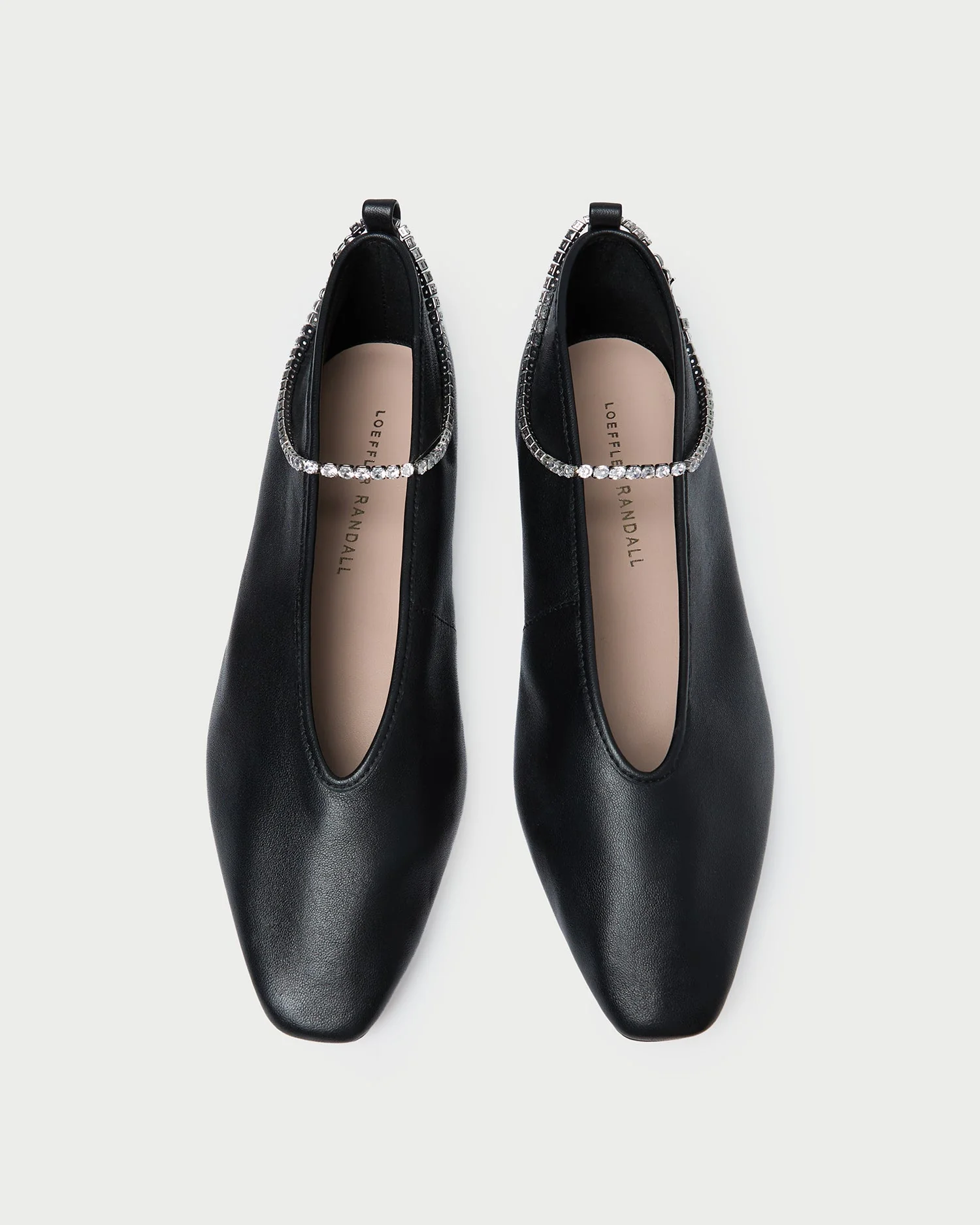 Loeffler Randall - Emery Black/Crystal Ballet Flat