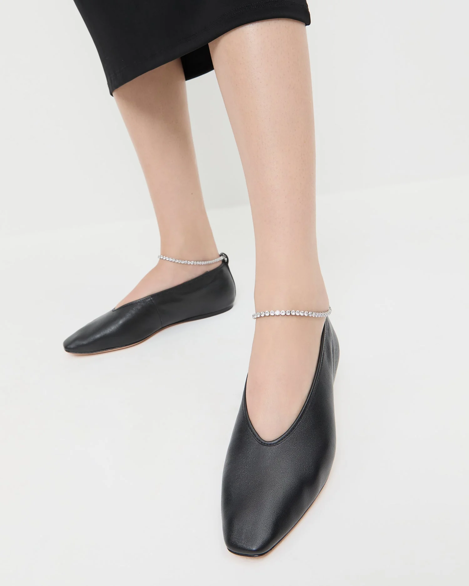 Loeffler Randall - Emery Black/Crystal Ballet Flat - Image 2