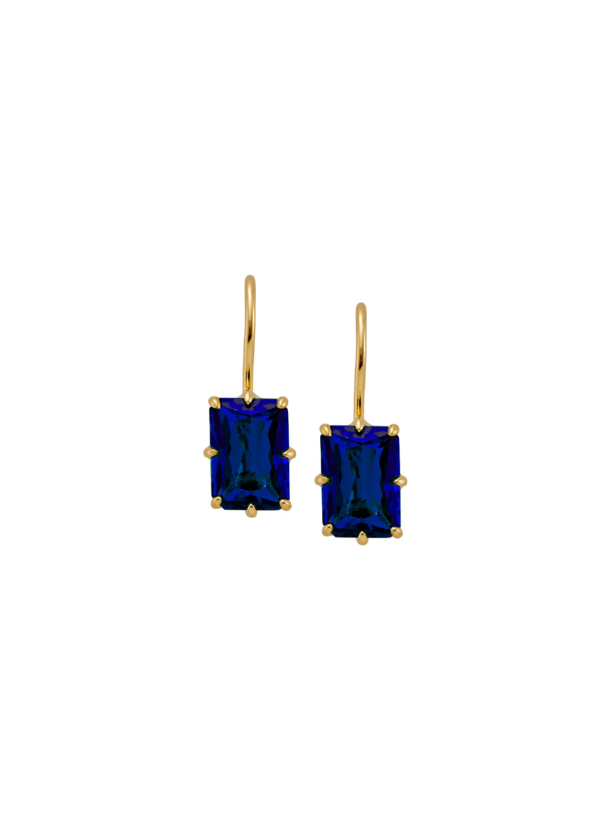 Dorsey - EMILE EARRINGS IN LAB BLUE SAPPHIRE