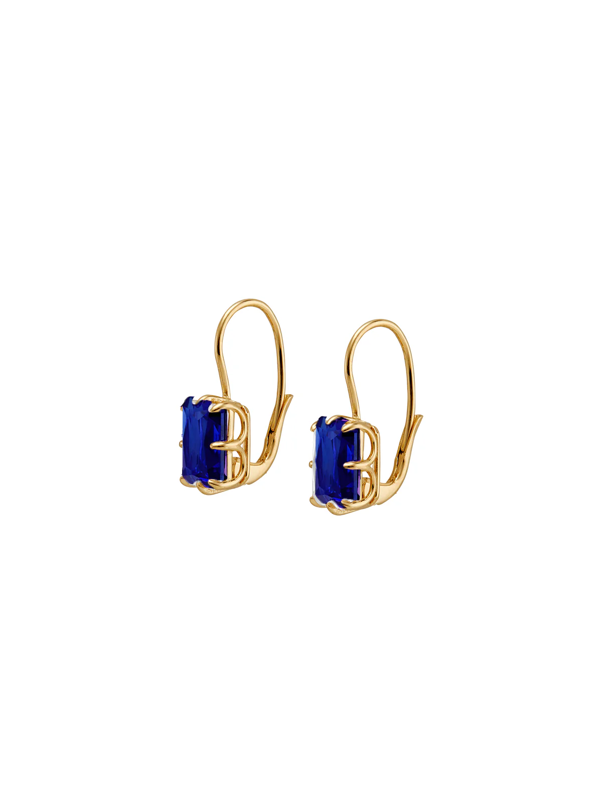 Dorsey - EMILE EARRINGS IN LAB BLUE SAPPHIRE - Image 2