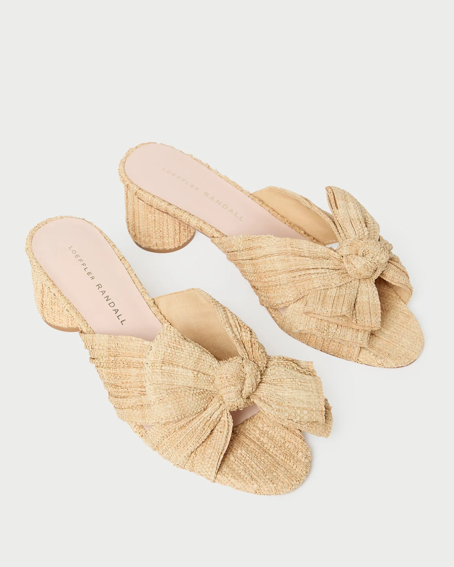 Loeffler Randall - Emilia Natural Pleated Bow Heel - Image 3