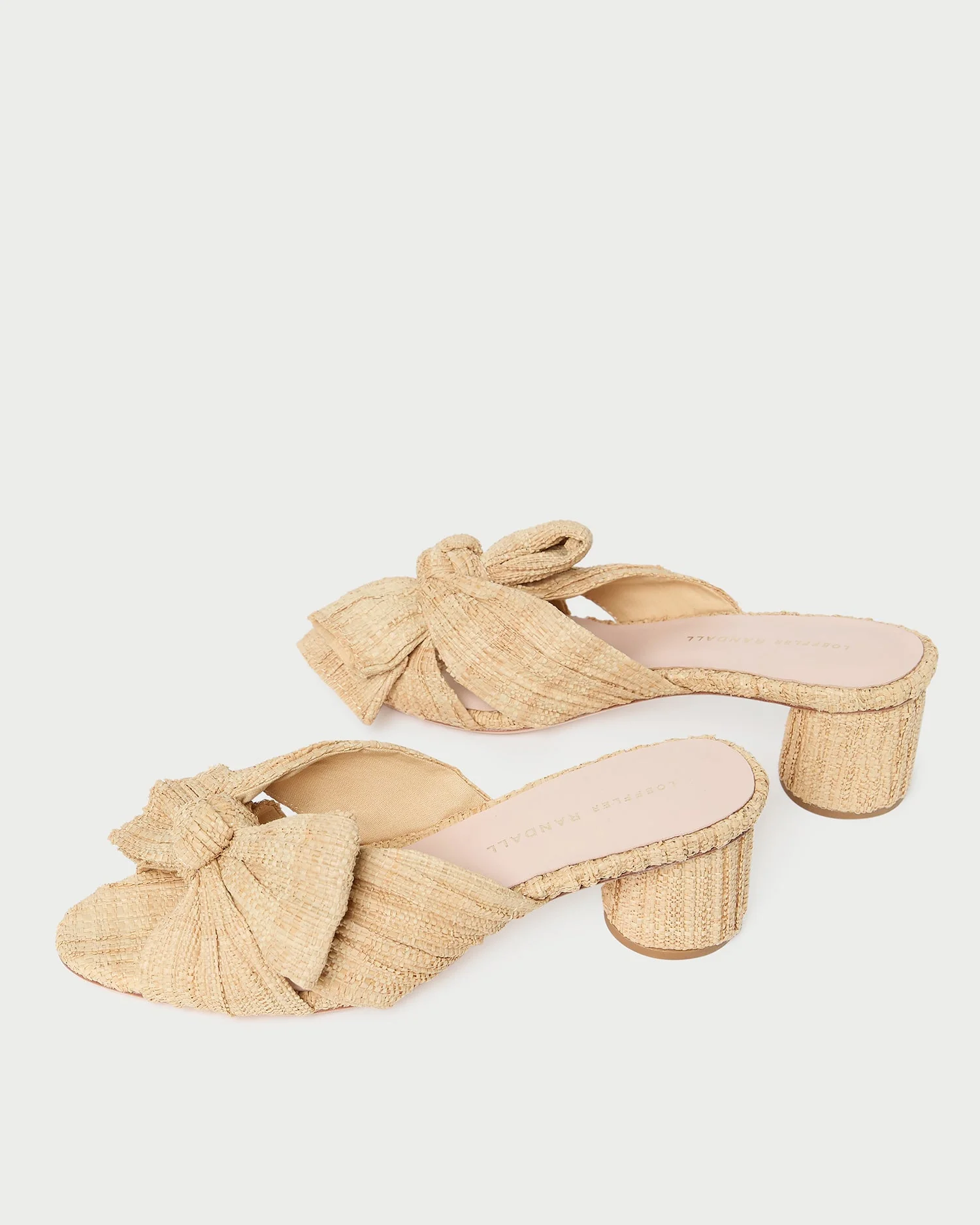 Loeffler Randall - Emilia Natural Pleated Bow Heel - Image 4