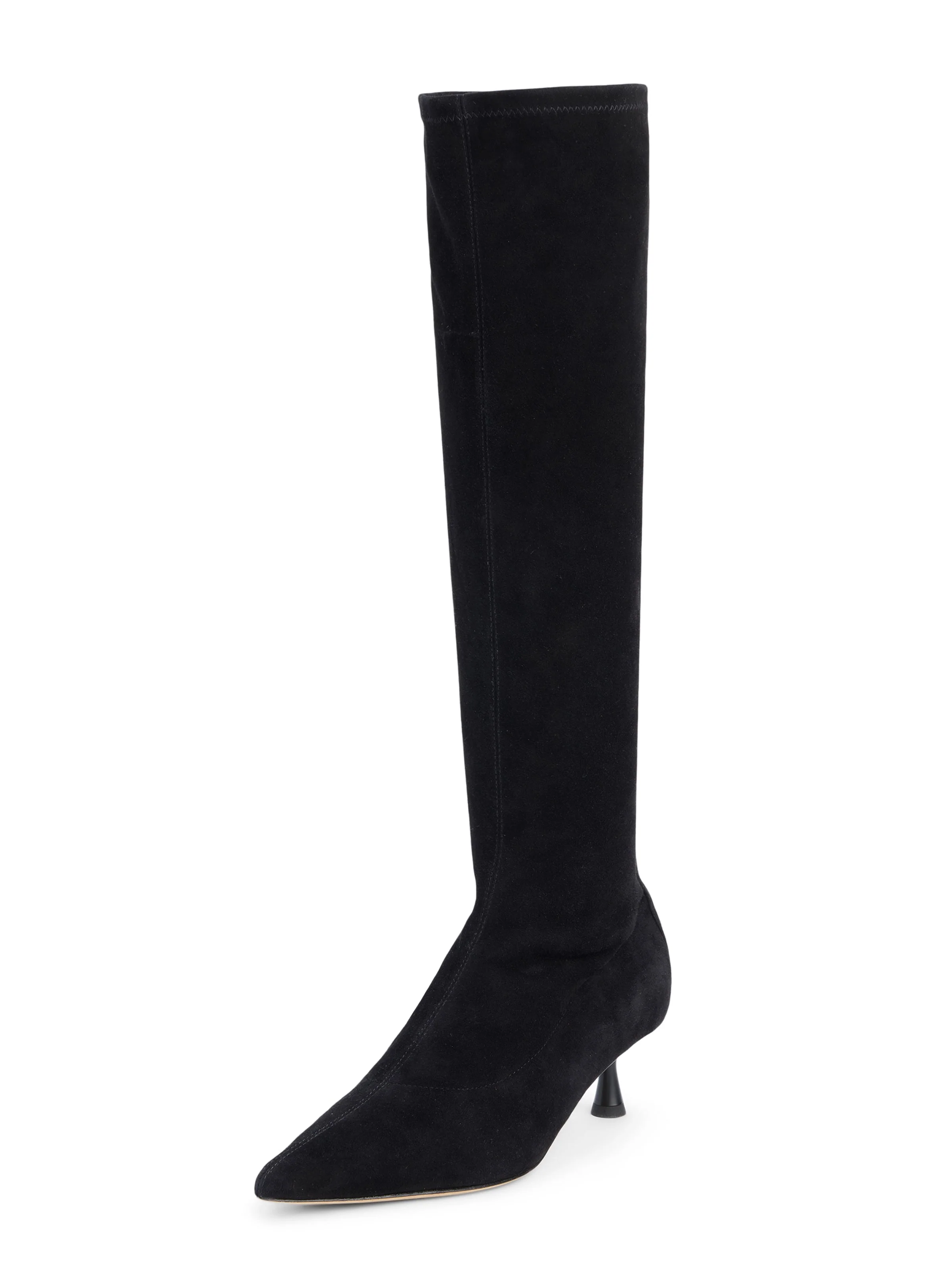L'AGENCE - Emilie Suede Kitten - Heel Boot - Image 4