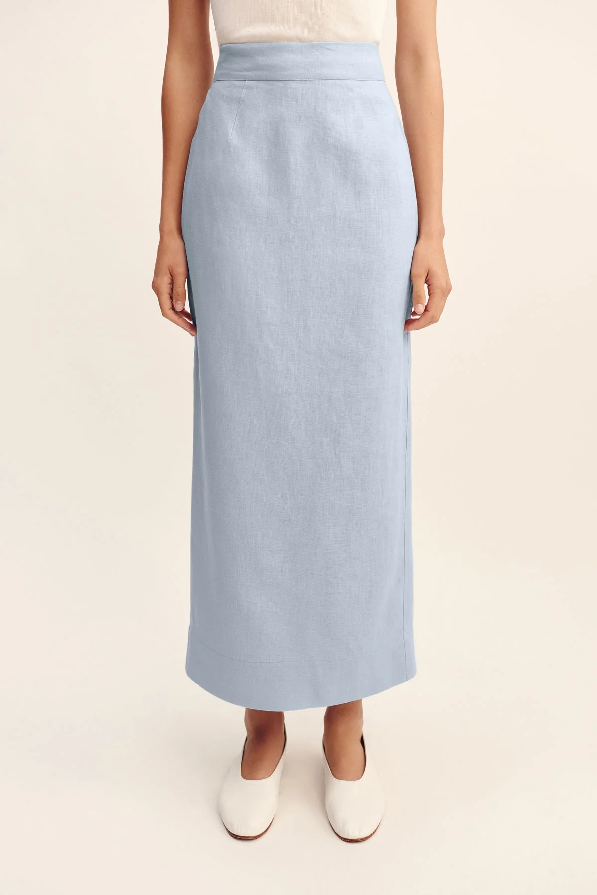 Posse - EMMA PENCIL SKIRT - SILVER BLUE - Image 6