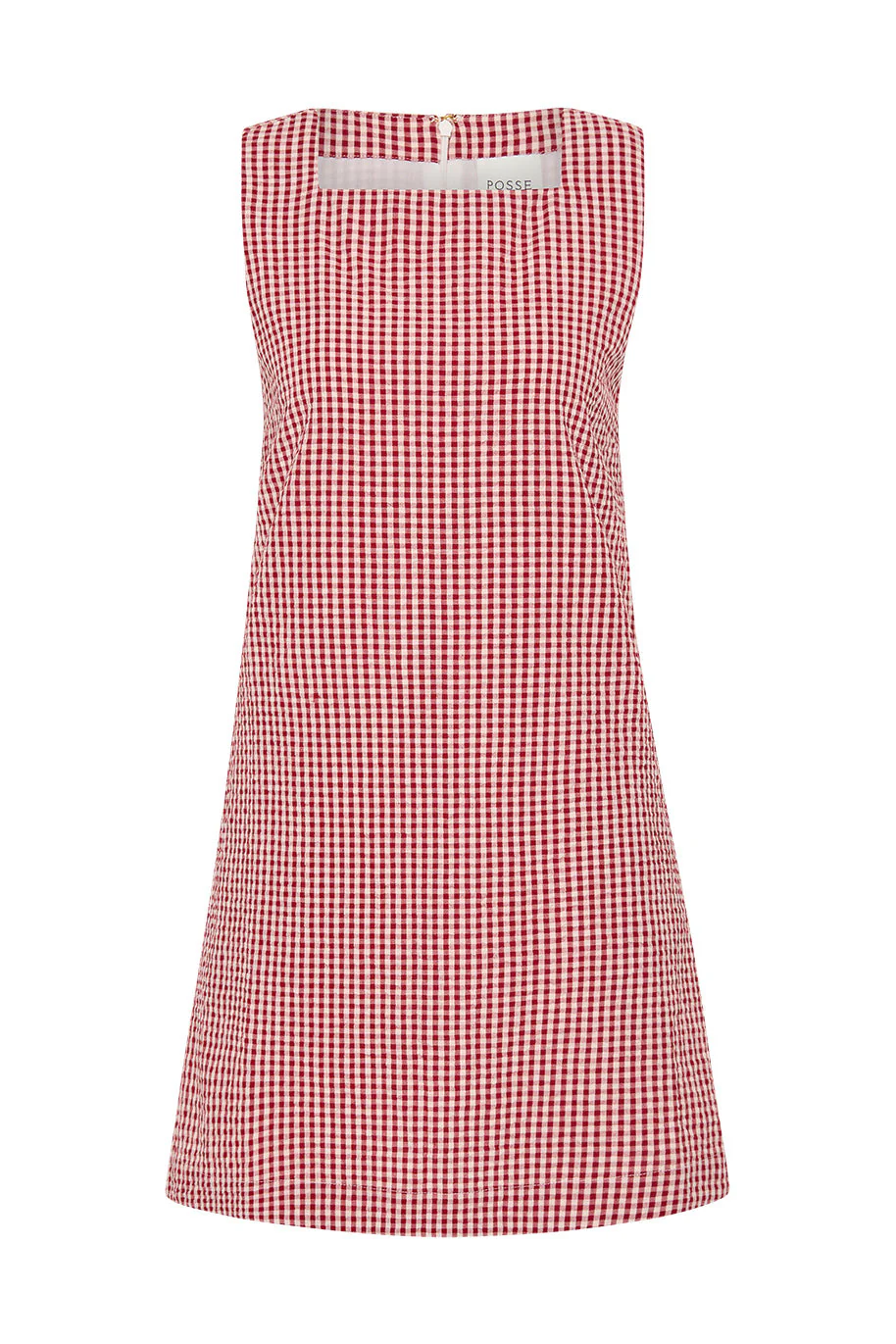 Posse - EMMA SHIFT DRESS - RED GINGHAM - Image 12