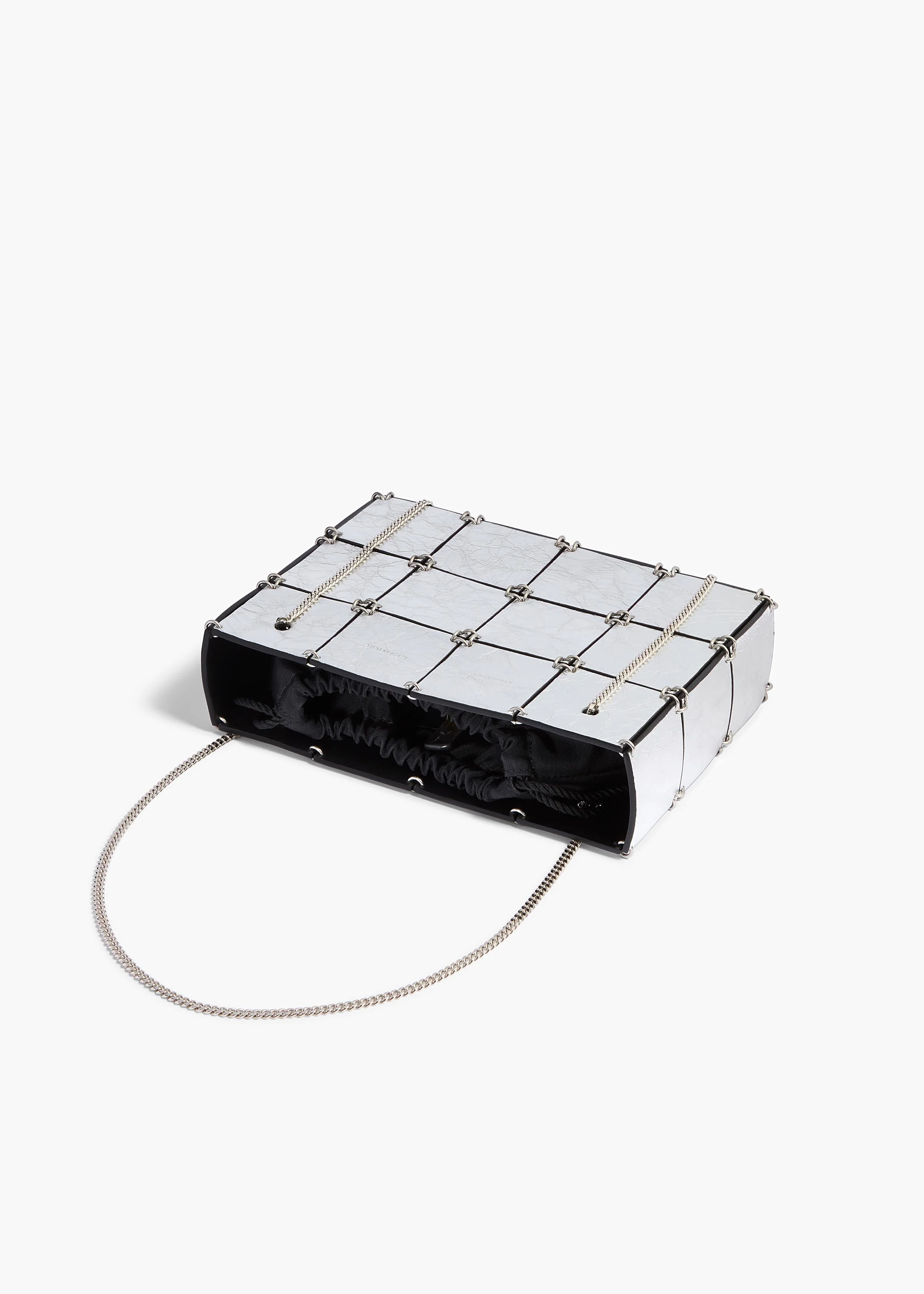 Khaite - Mini Emma Bag in Silver Metallic Leather - Image 3