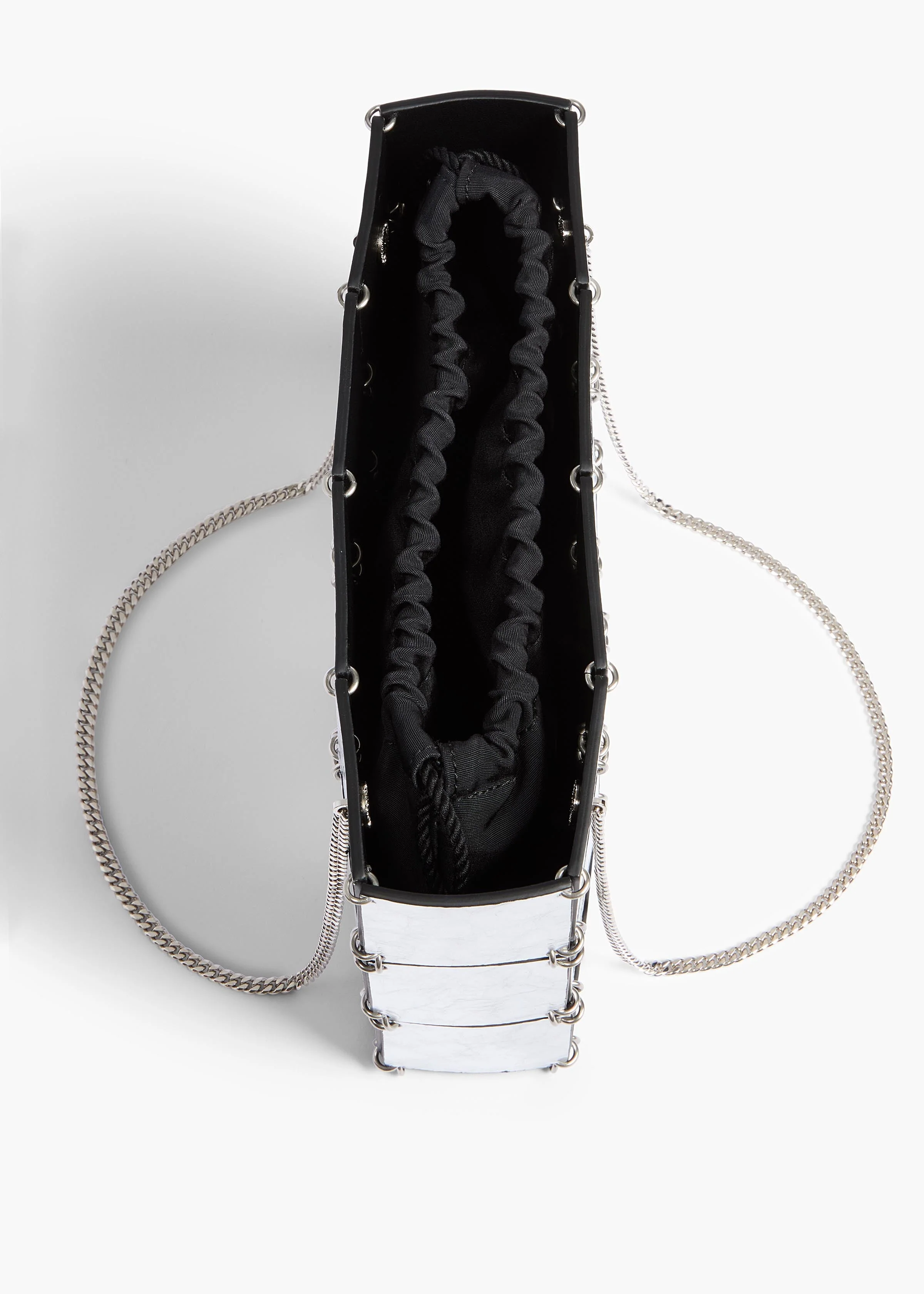Khaite - Mini Emma Bag in Silver Metallic Leather - Image 4