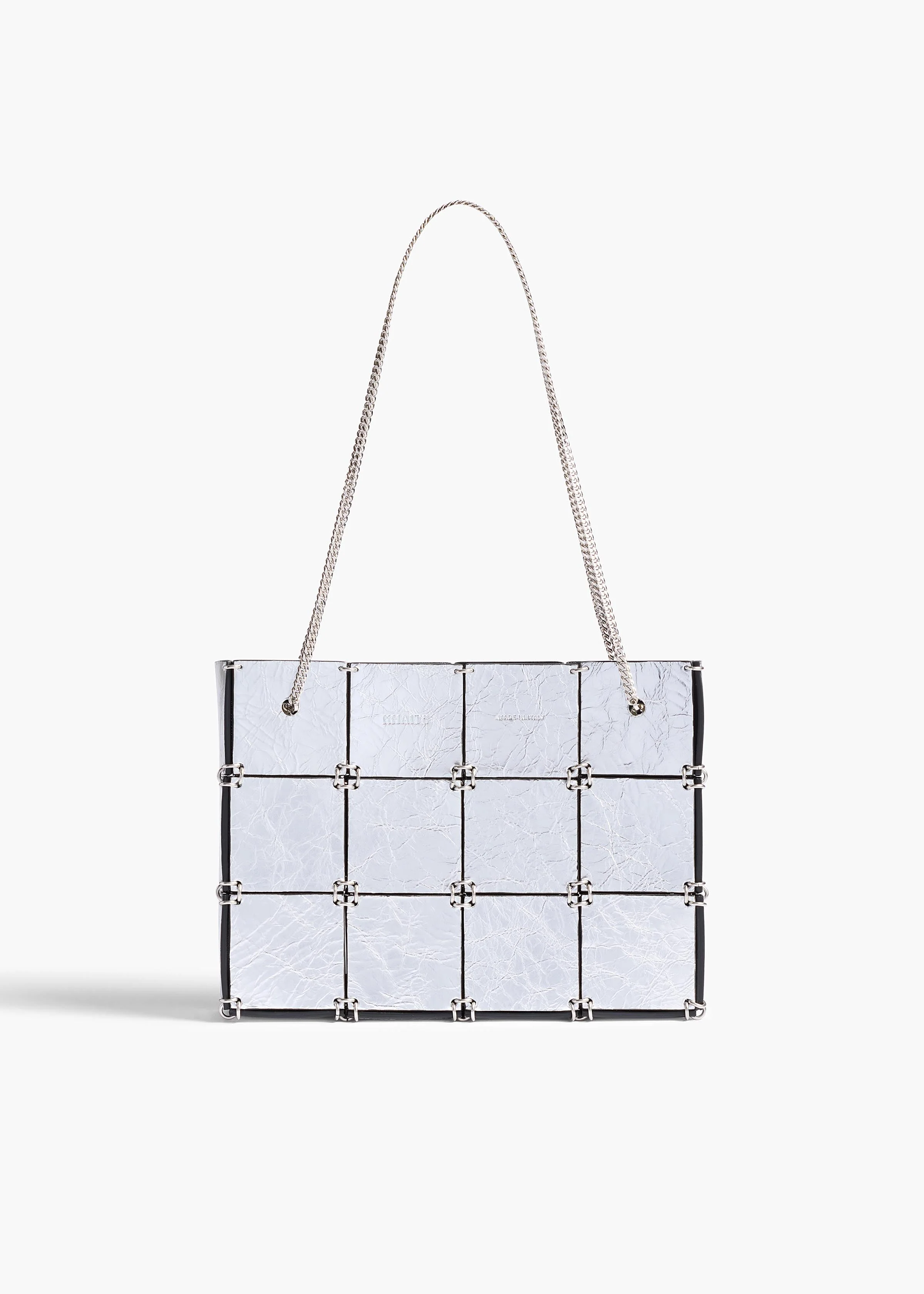 Khaite - Mini Emma Bag in Silver Metallic Leather - Image 7