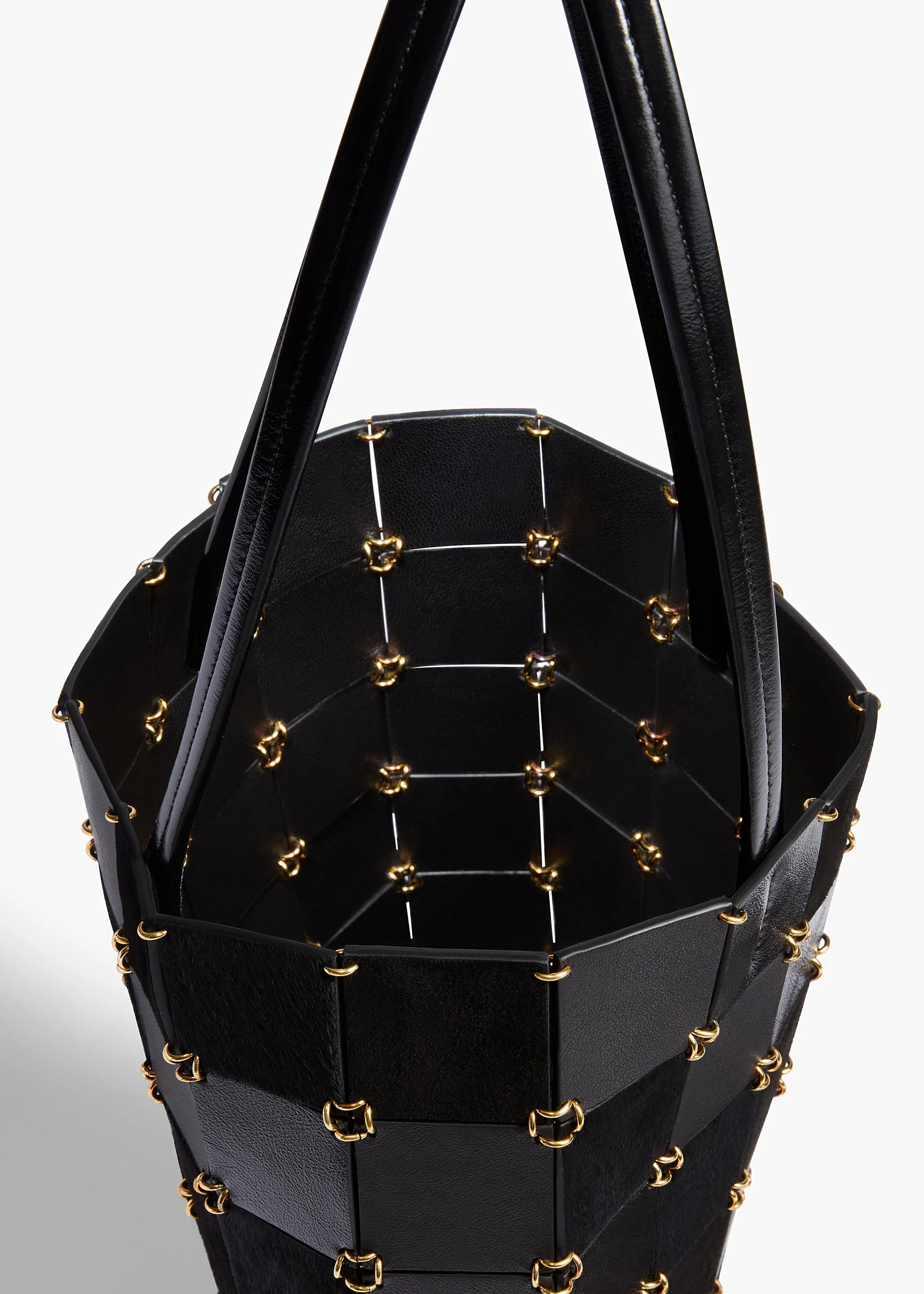 Khaite - Small Emma Tote in Black Haircalf Multi Leather - Image 9