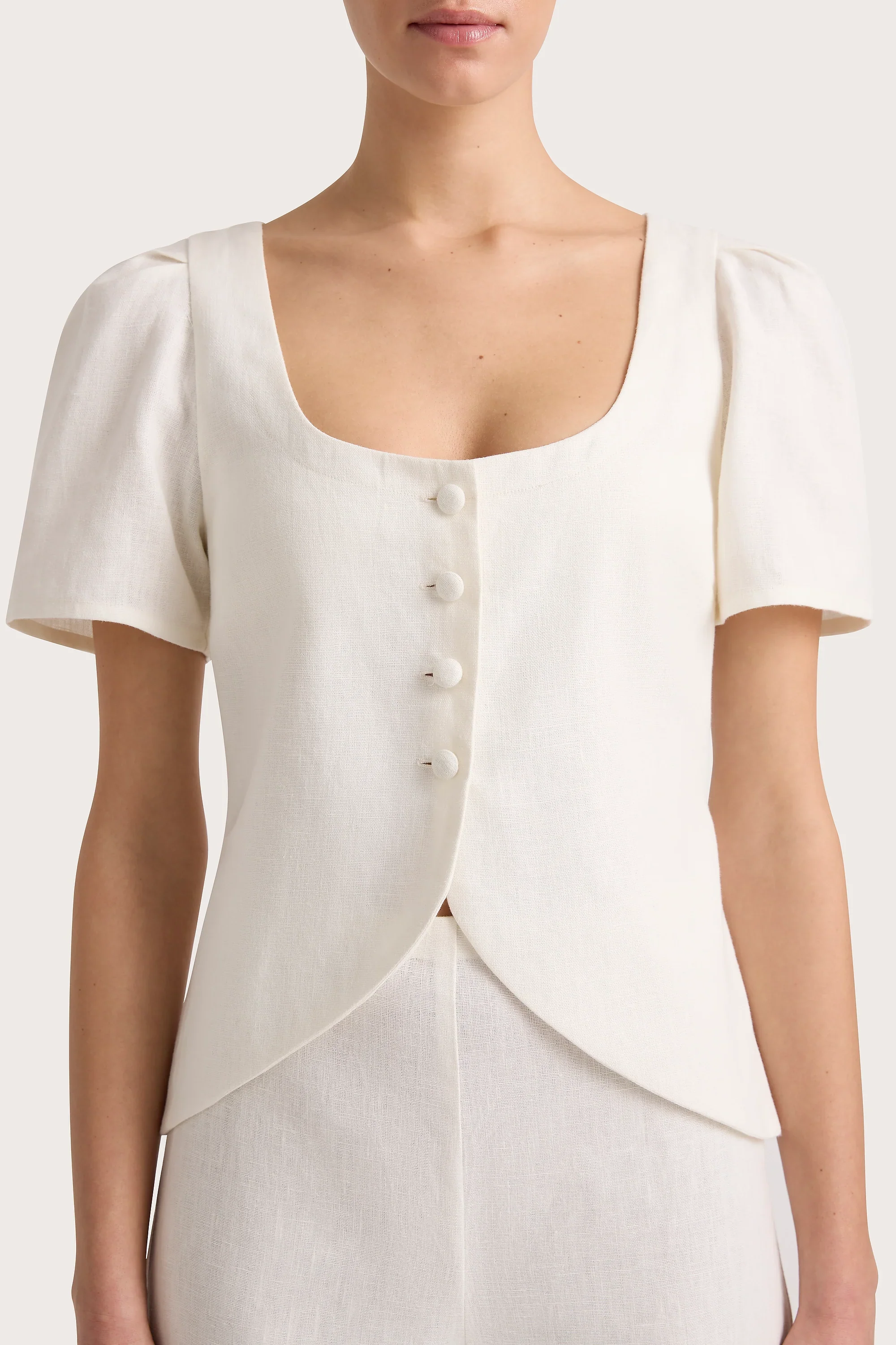 Faithfull - Emma Vest White - Final Sale - Image 2
