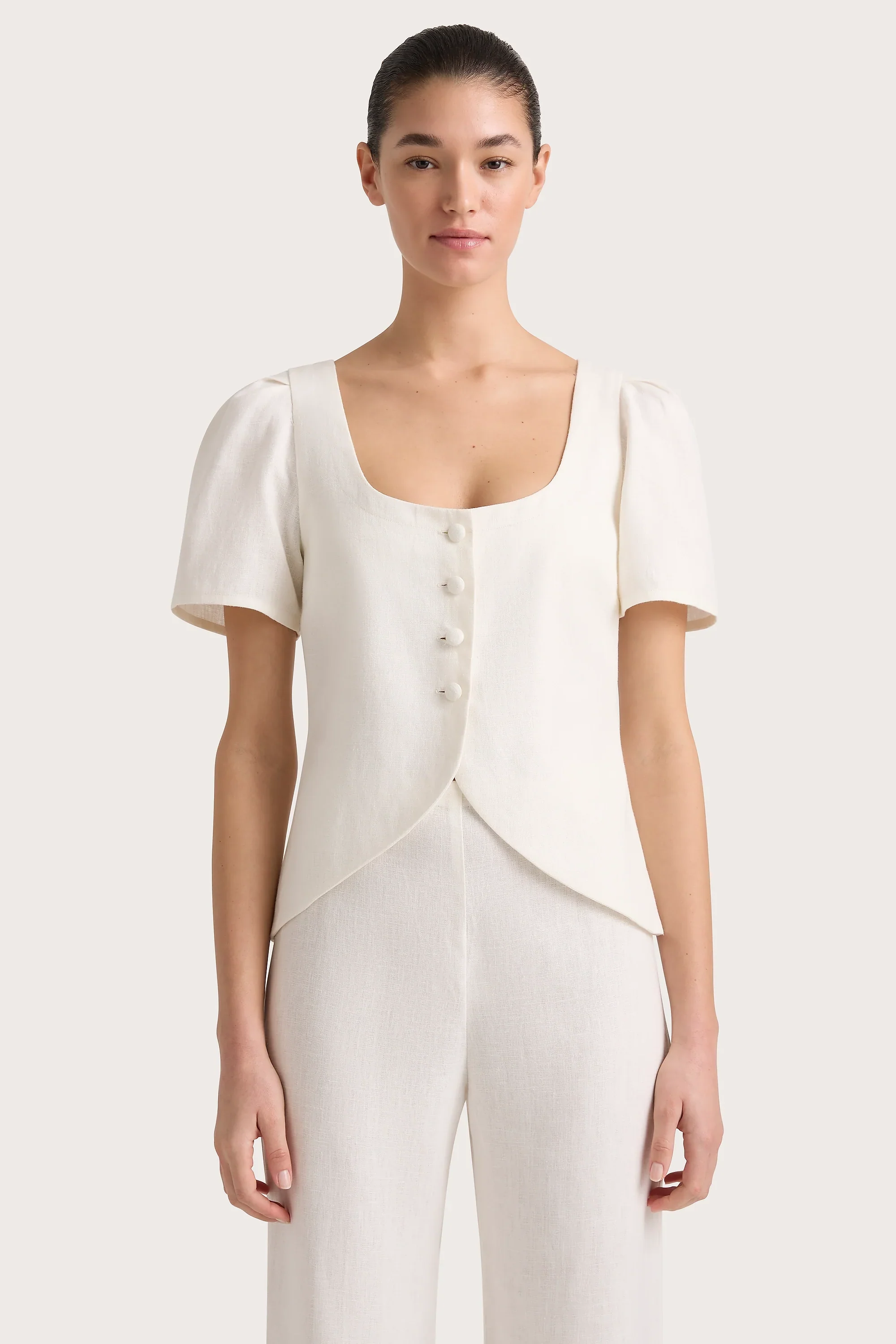 Faithfull - Emma Vest White - Final Sale - Image 4
