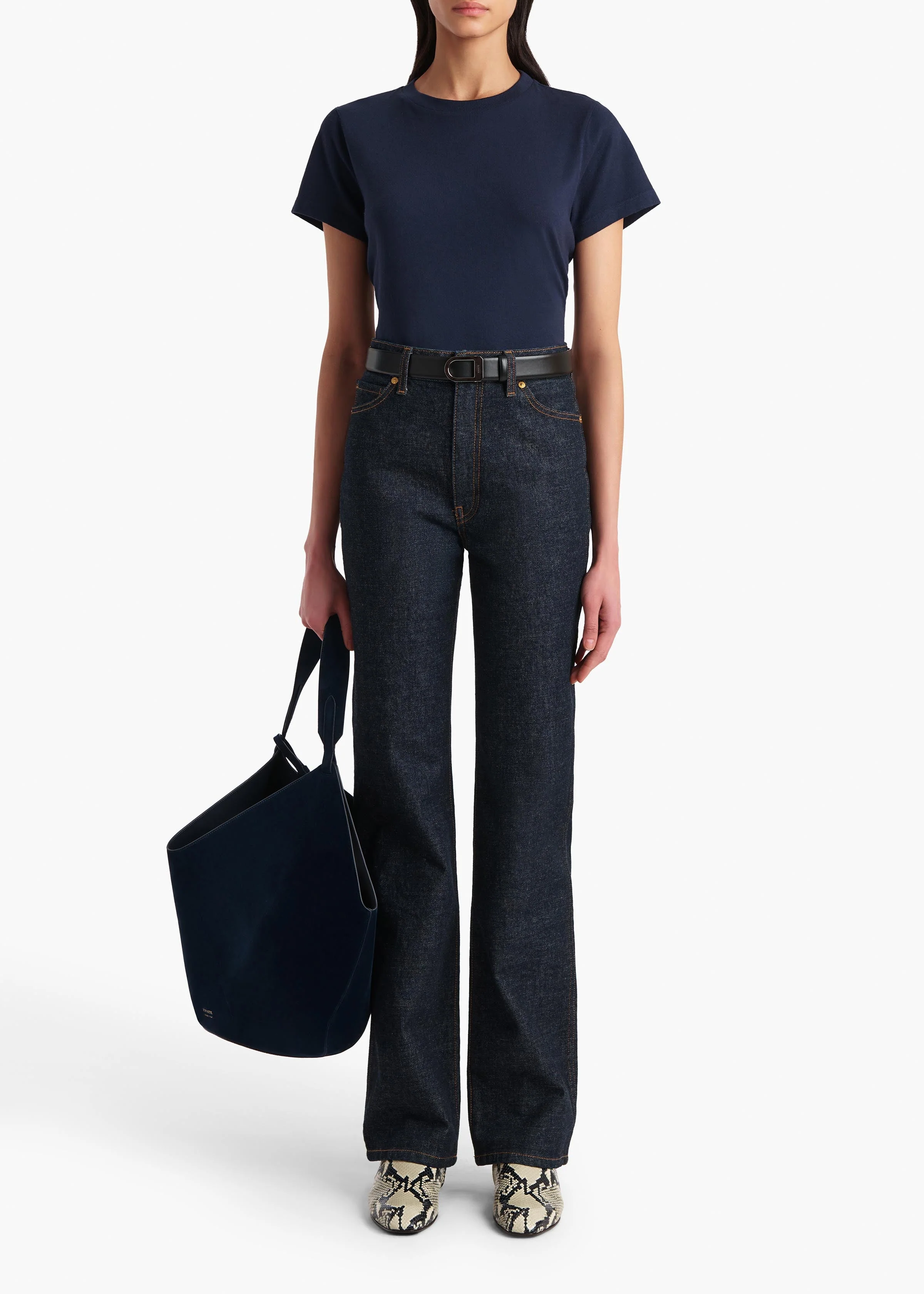 Khaite - Emmylou T - Shirt in Indigo - Image 9