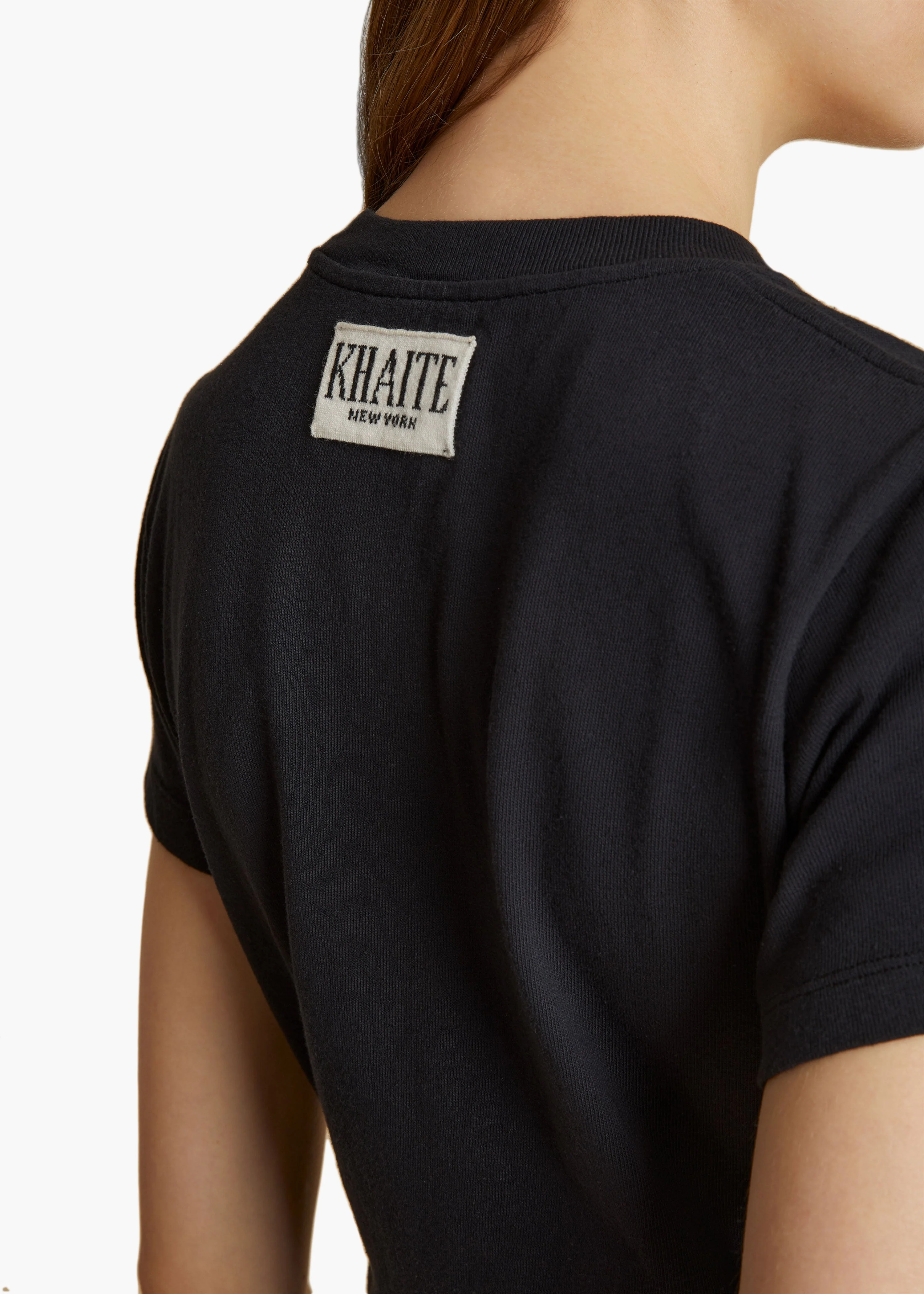 Khaite - Emmylou T - Shirt in Washed Black - Image 10