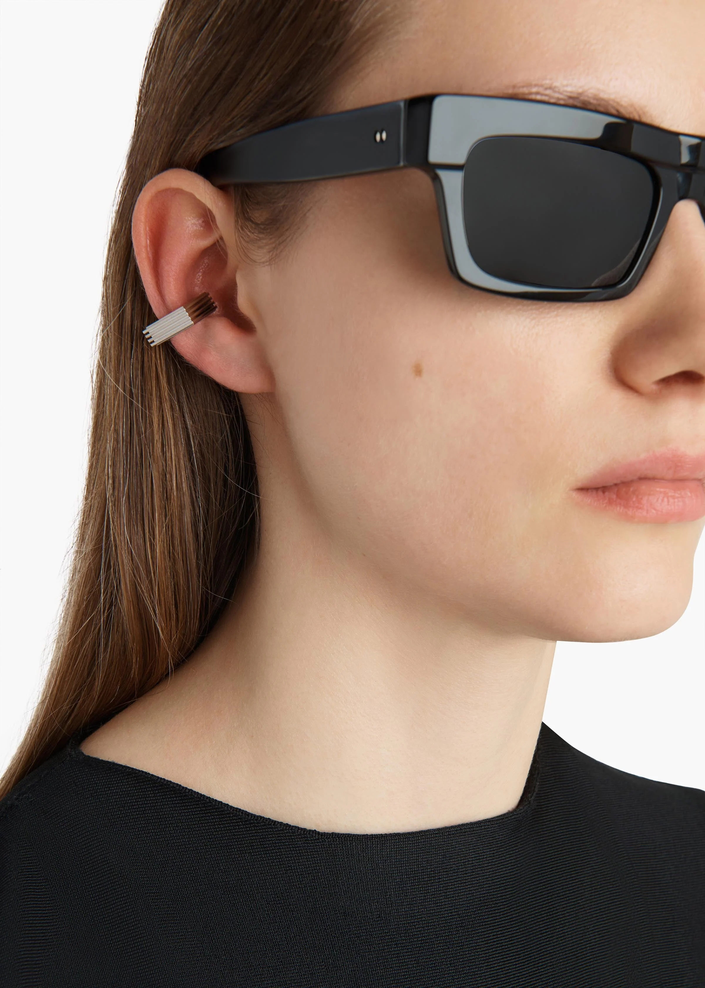 Khaite - Empire Ear Cuffs in Silver - Image 2