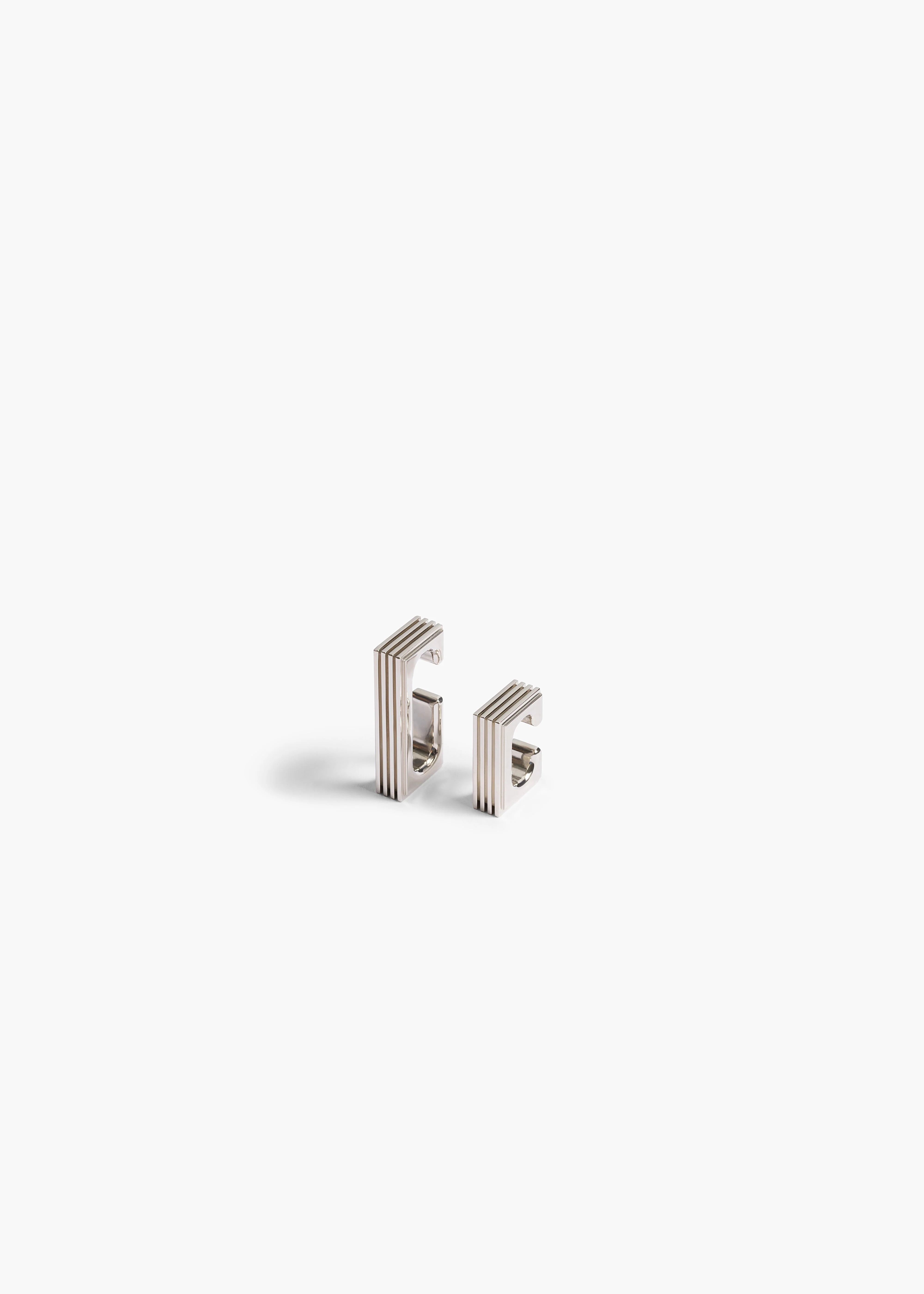 Khaite - Empire Ear Cuffs in Silver - Image 5