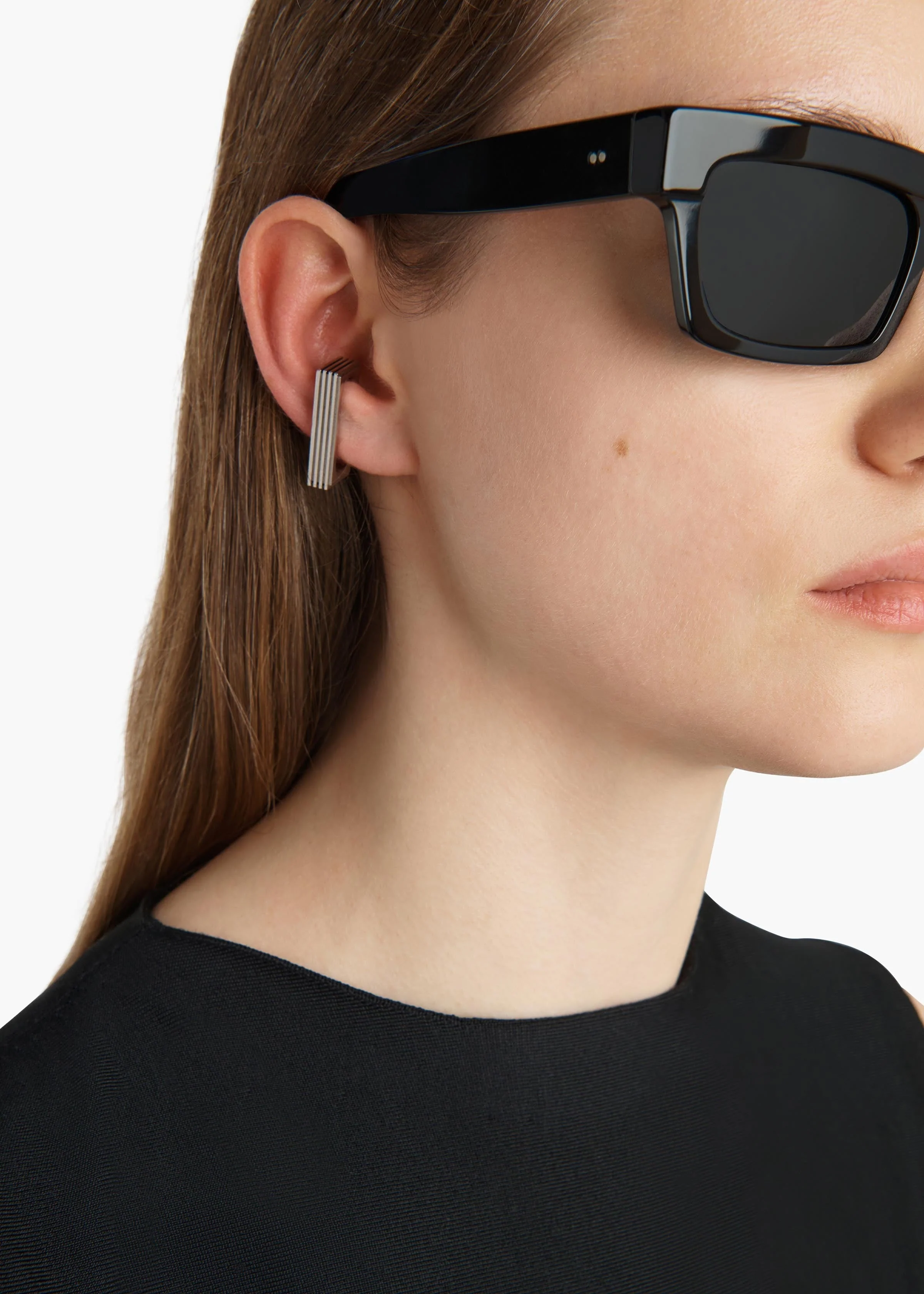 Khaite - Empire Ear Cuffs in Silver - Image 7