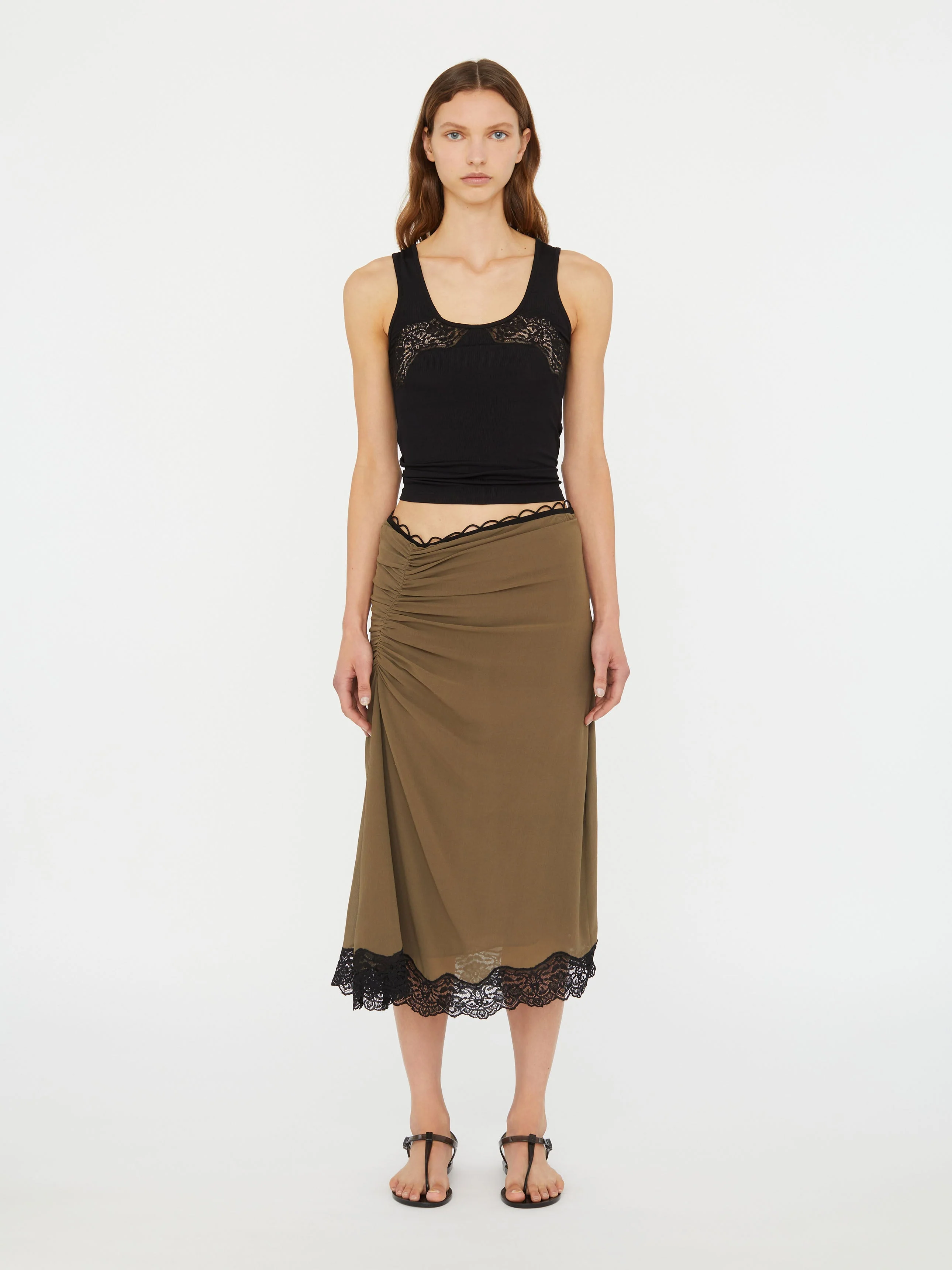 Christopher Esber - Encased Lace Rib Tank - Image 2