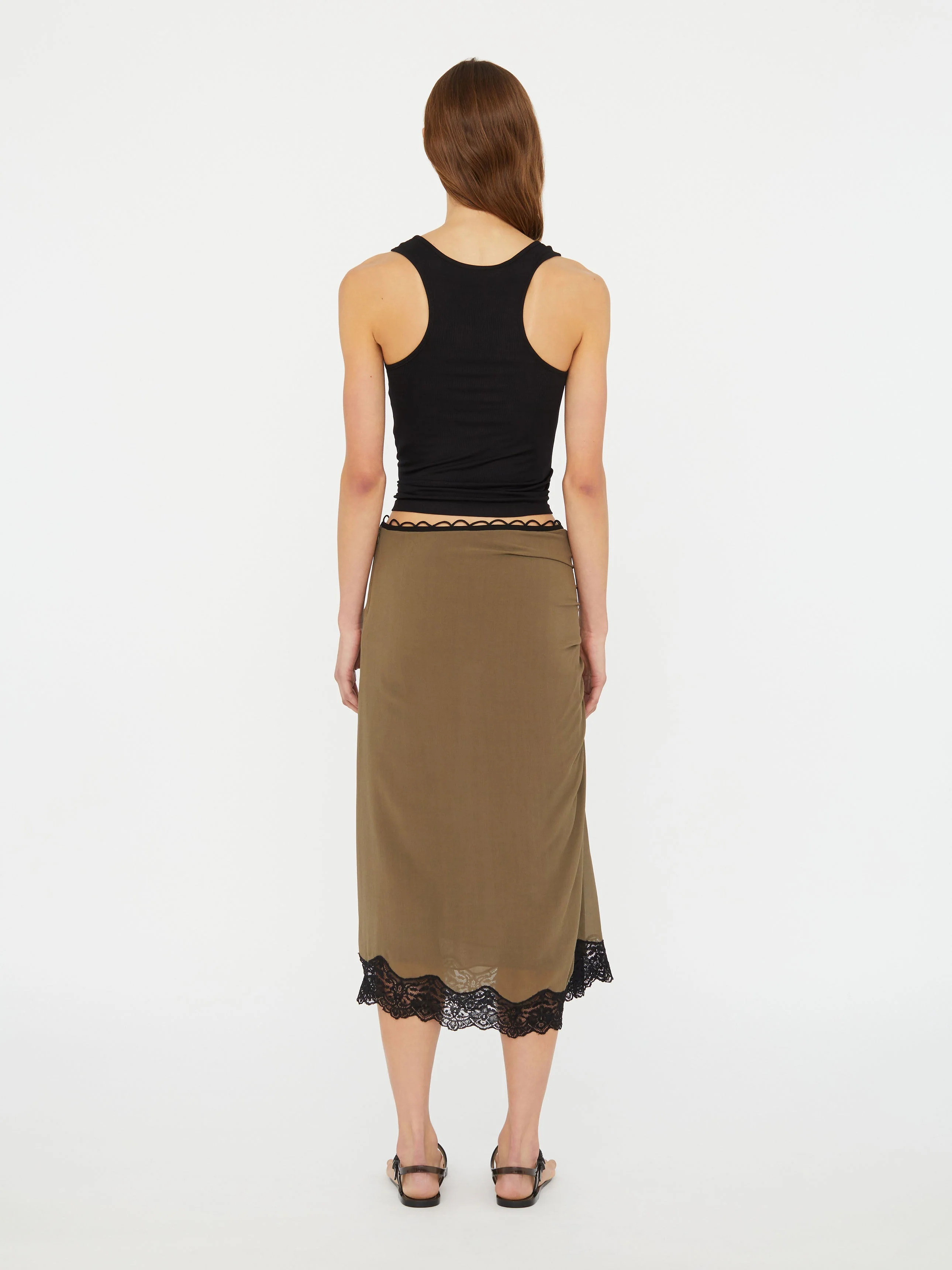 Christopher Esber - Encased Lace Rib Tank - Image 4