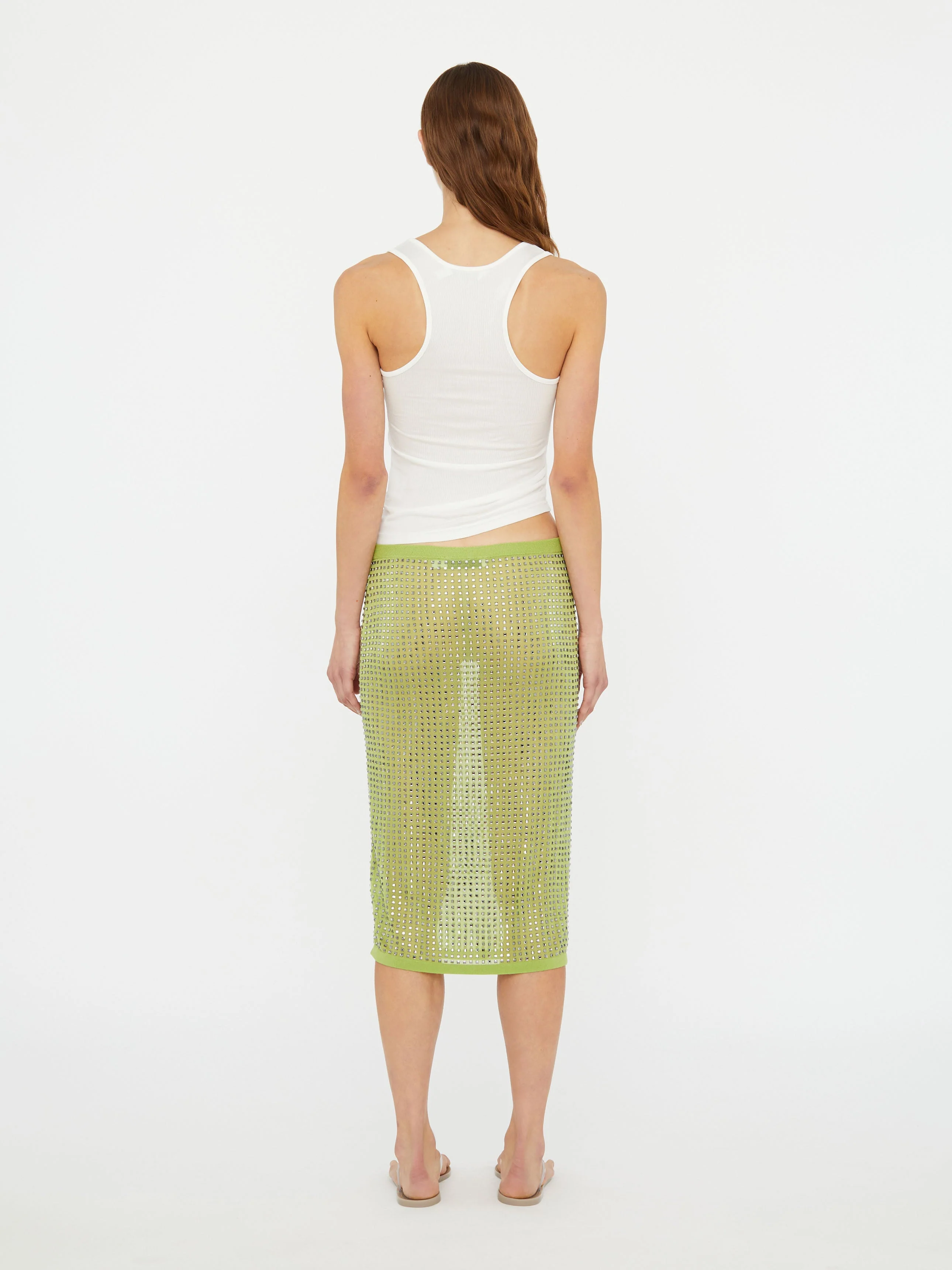 Christopher Esber - Encased Lace Rib Tank - Image 4