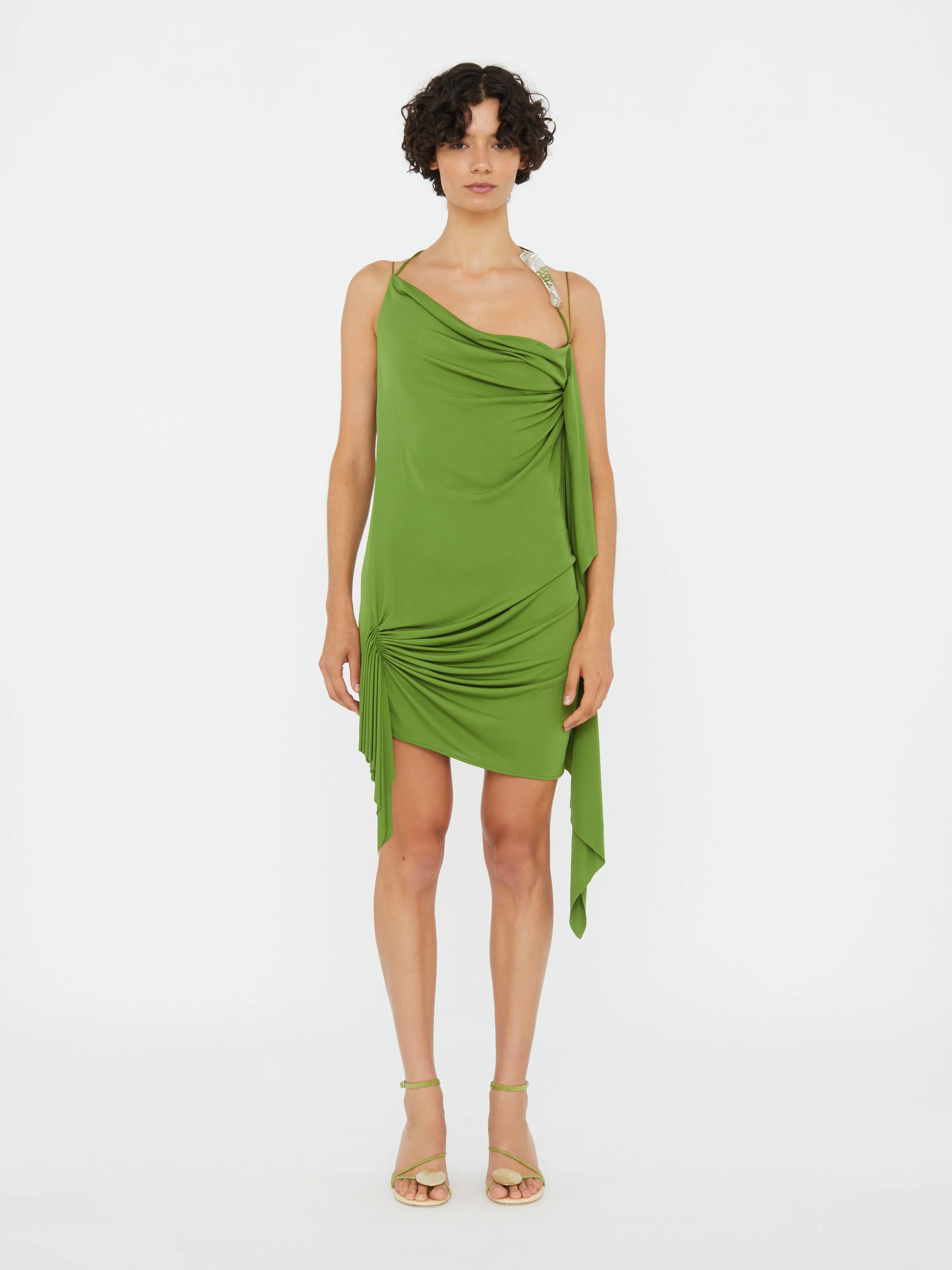 Christopher Esber - Encased Nature Cascade Mini Dress