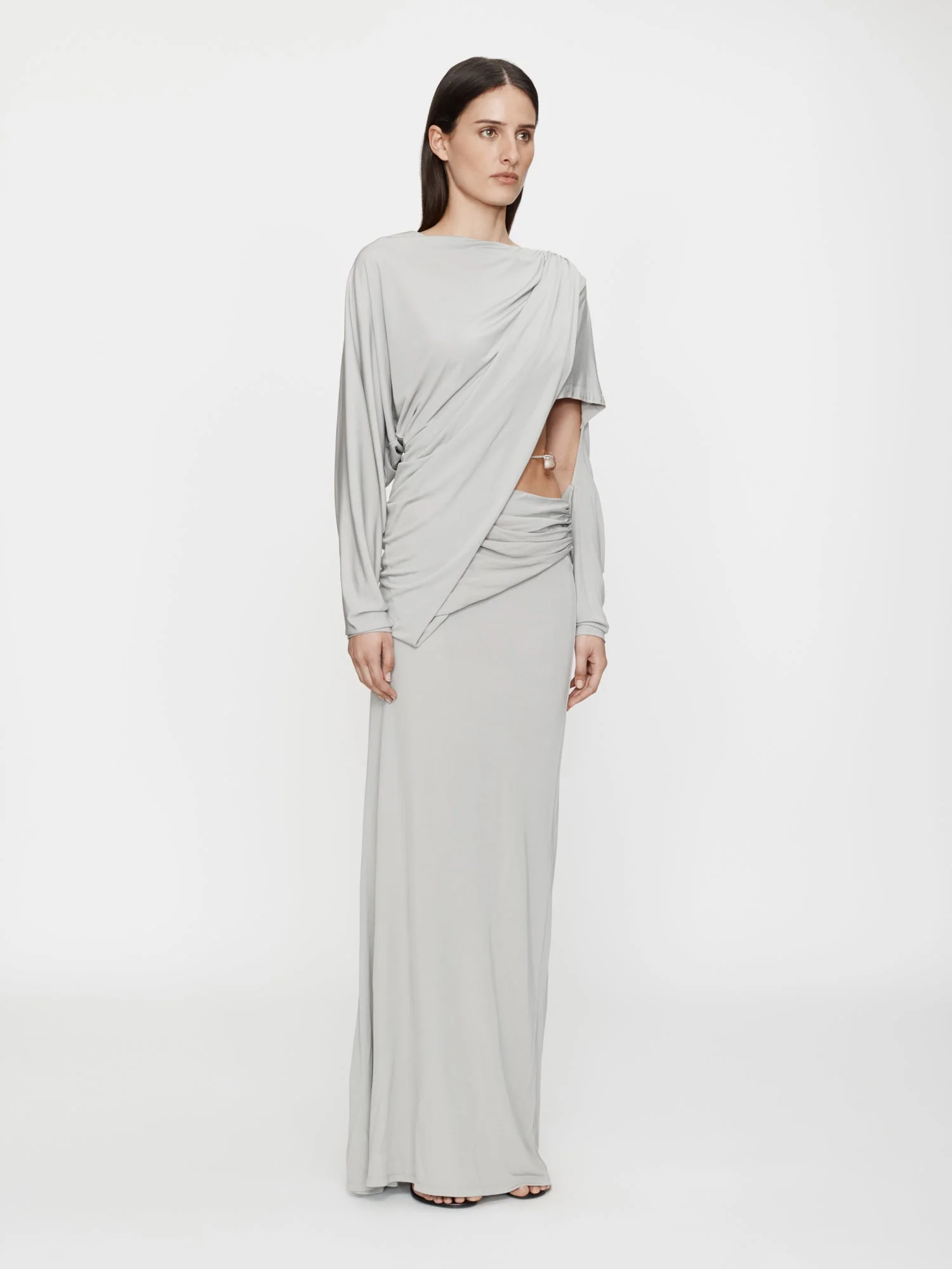 Christopher Esber - Encased Nature Resin Draped Jersey Dress - Image 2