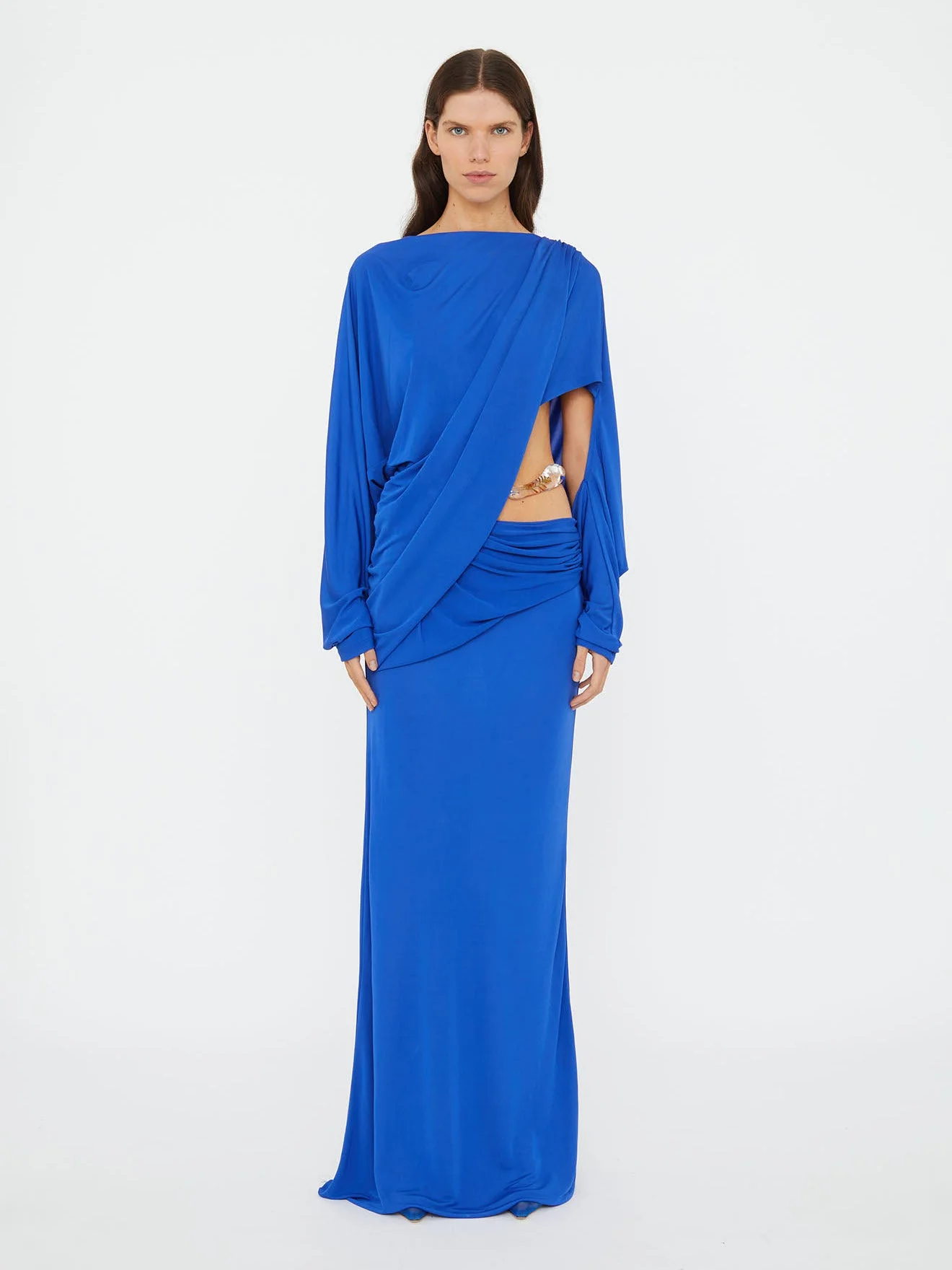 Christopher Esber - Encased Nature Resin Draped Jersey Dress